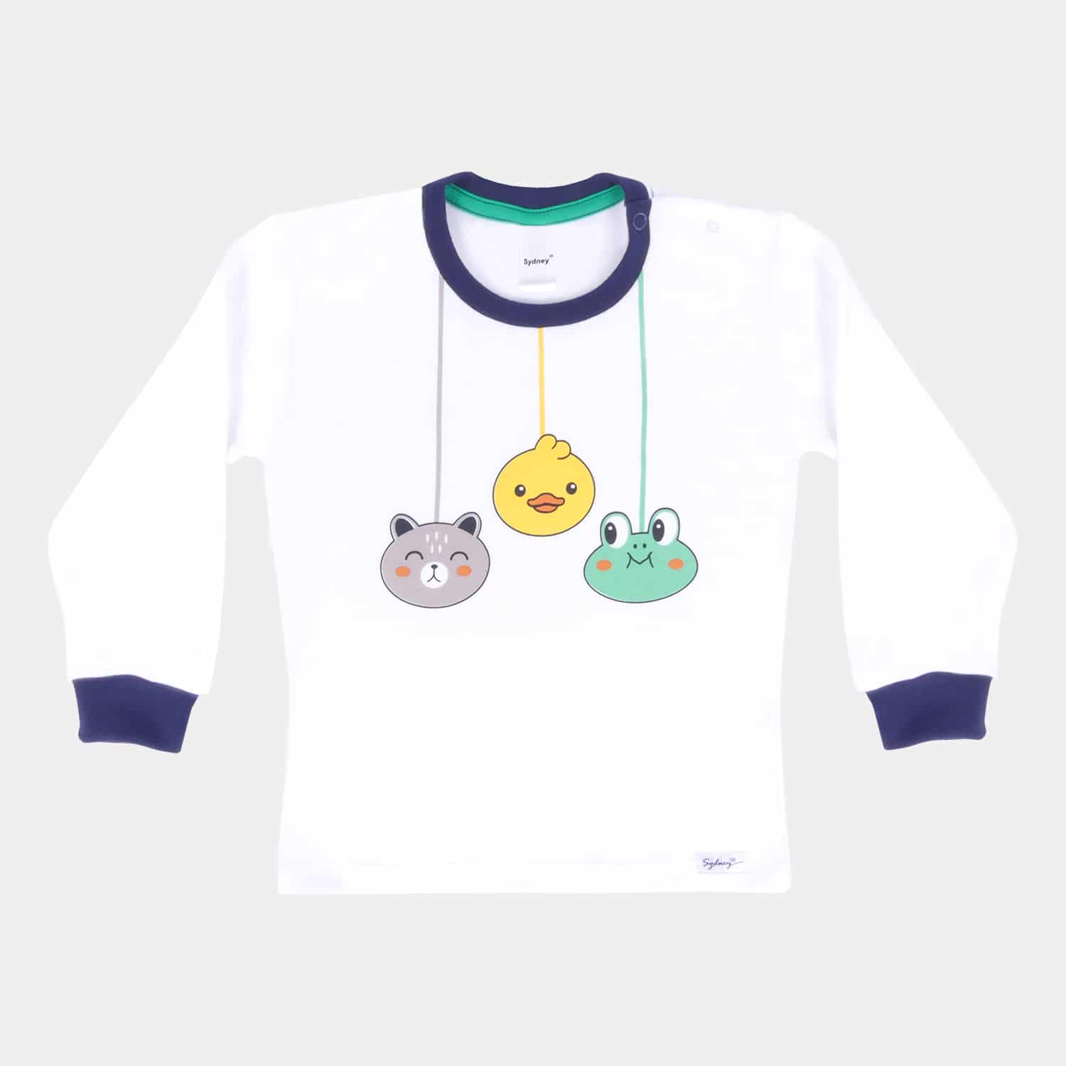 Polo Manga Larga C/Diseño para de Invierno 6-12 Meses