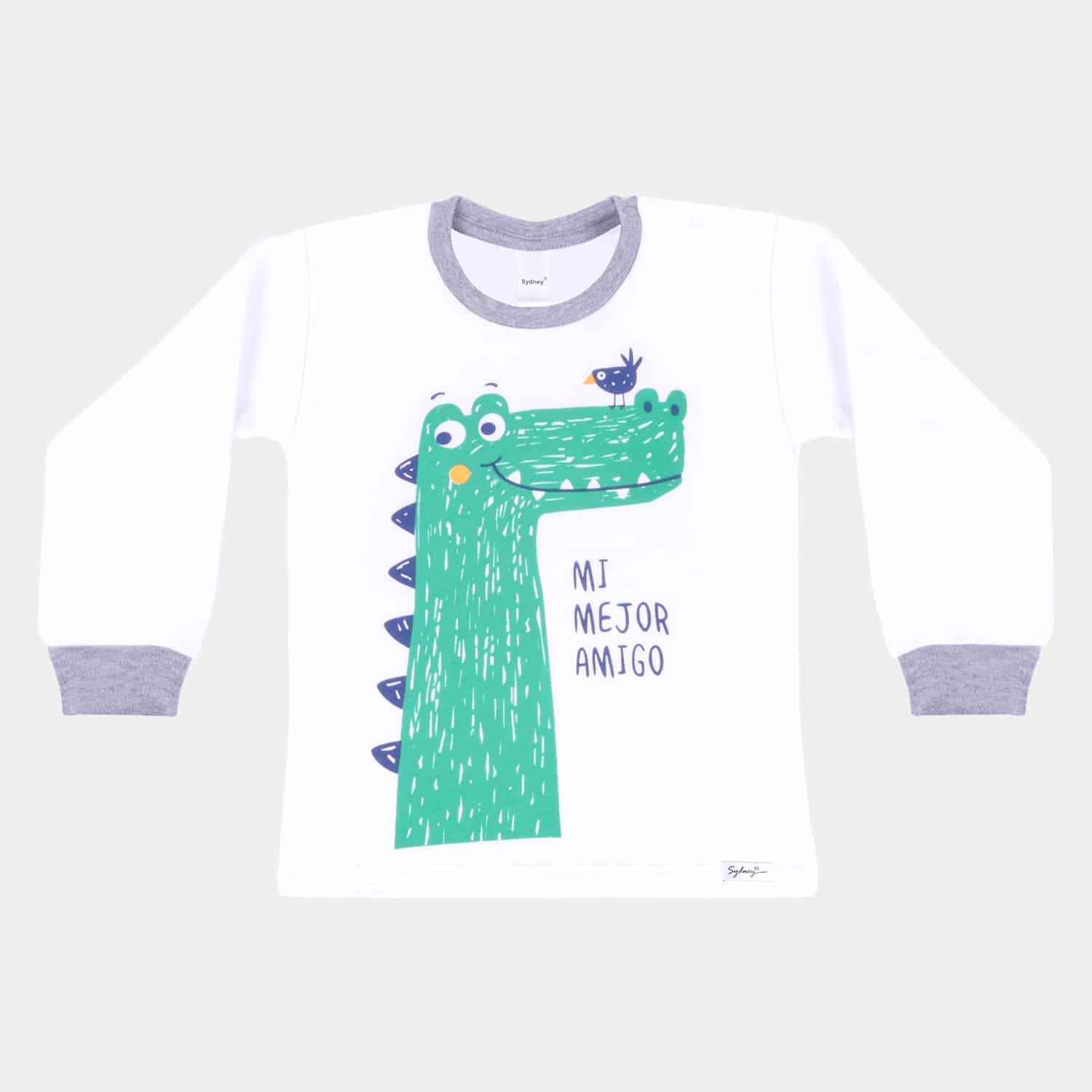 Polo Manga Larga C/Diseño para de Invierno 6-12 Meses