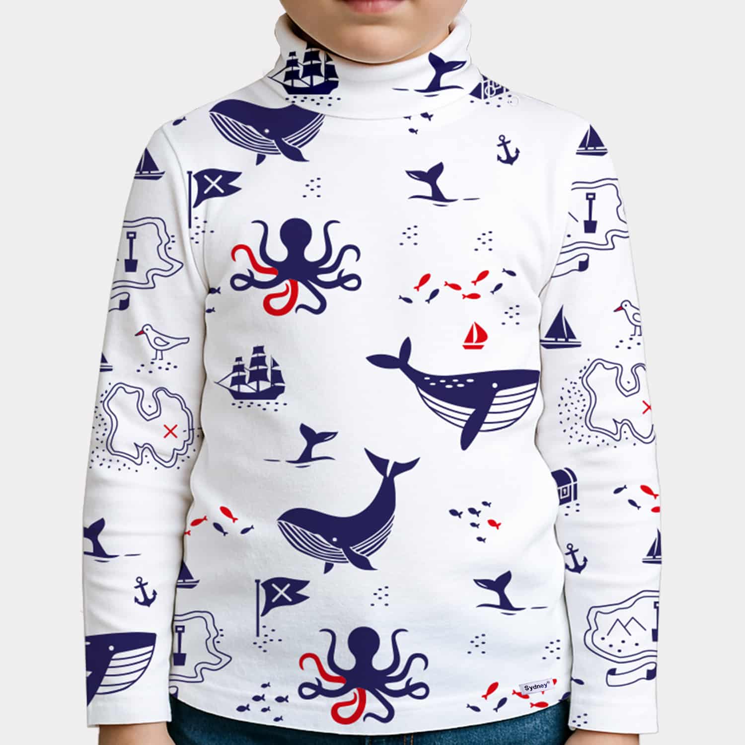 Cafarena Manga Larga Estampado Unisex T-6