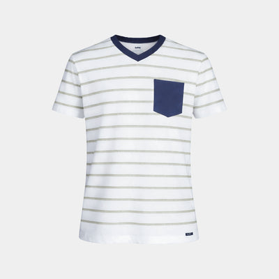 Polo Cuello V Estampado con Bolsillo T - XL