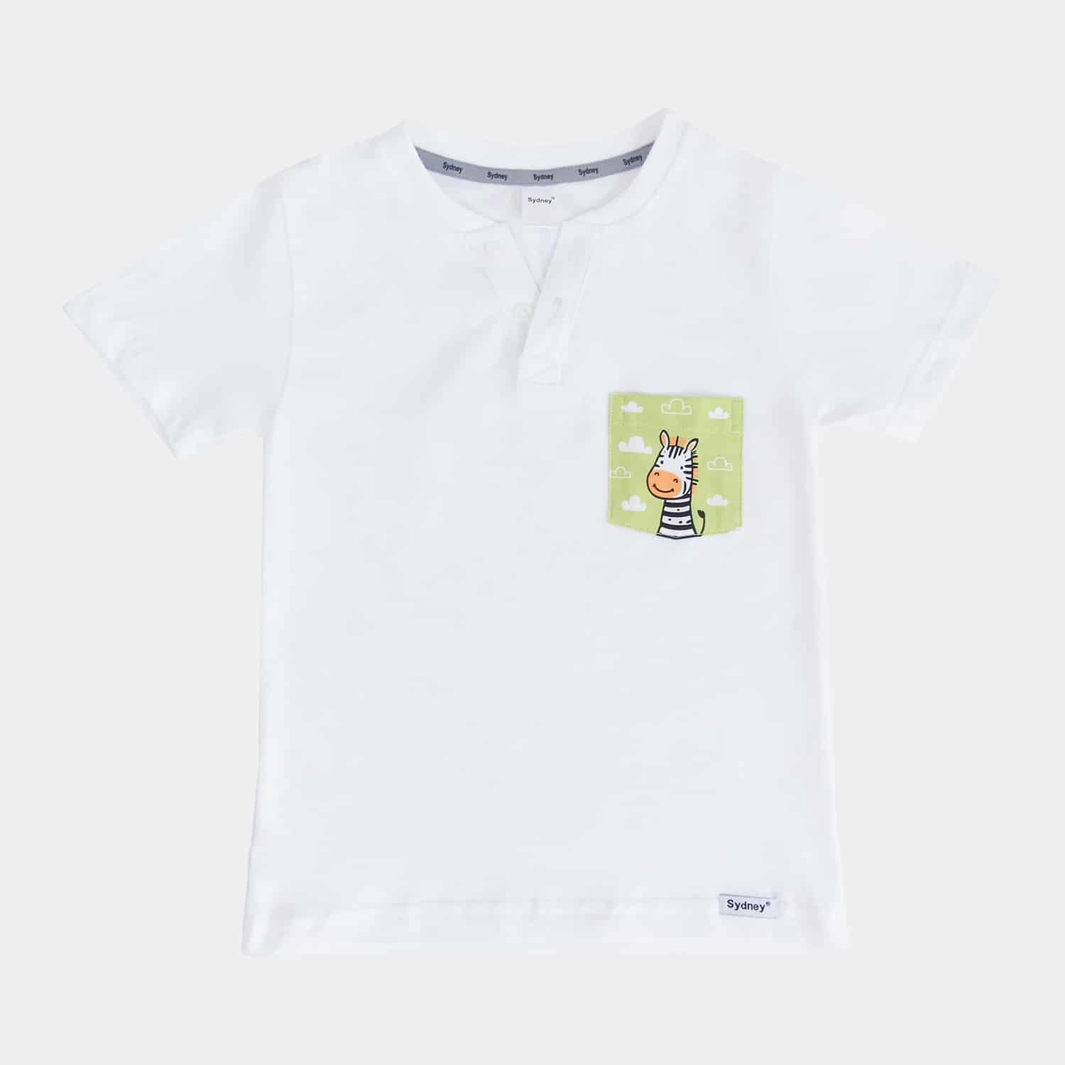 Polo Estampado con Bolsillo para Niños