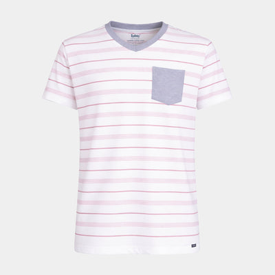 Polo Cuello V Estampado con Bolsillo T - L