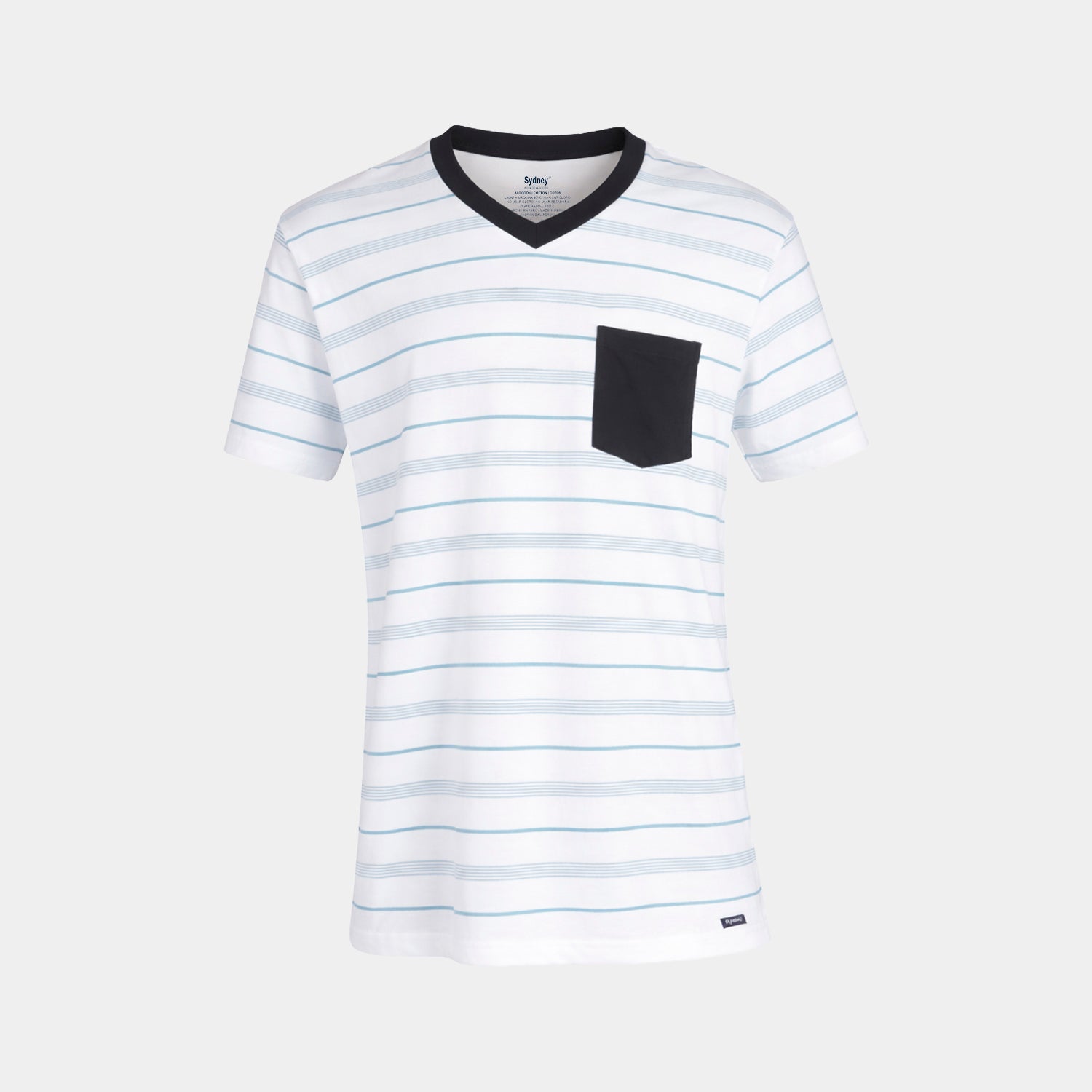 Polo Cuello V Estampado con Bolsillo T - XL