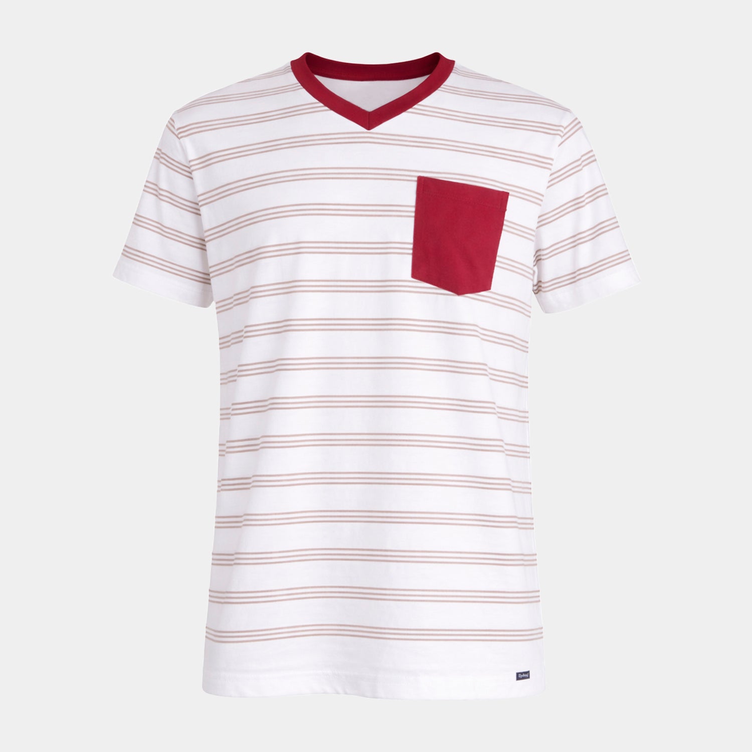 Polo Cuello V Estampado con Bolsillo T - XL