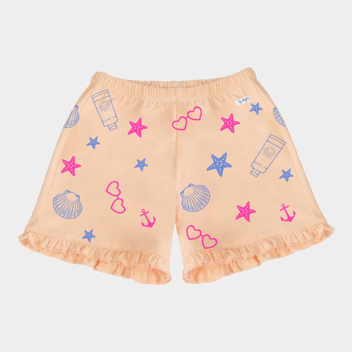 Short Verano con Volado Estampado para Niñas