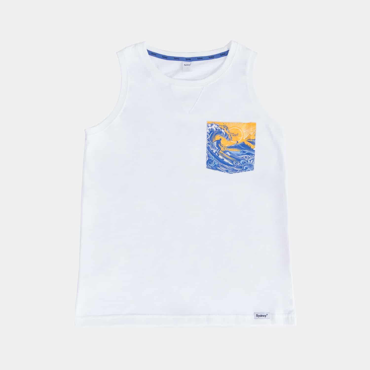 Polo Estampado sin Mangas C/Bolsillo para Niños