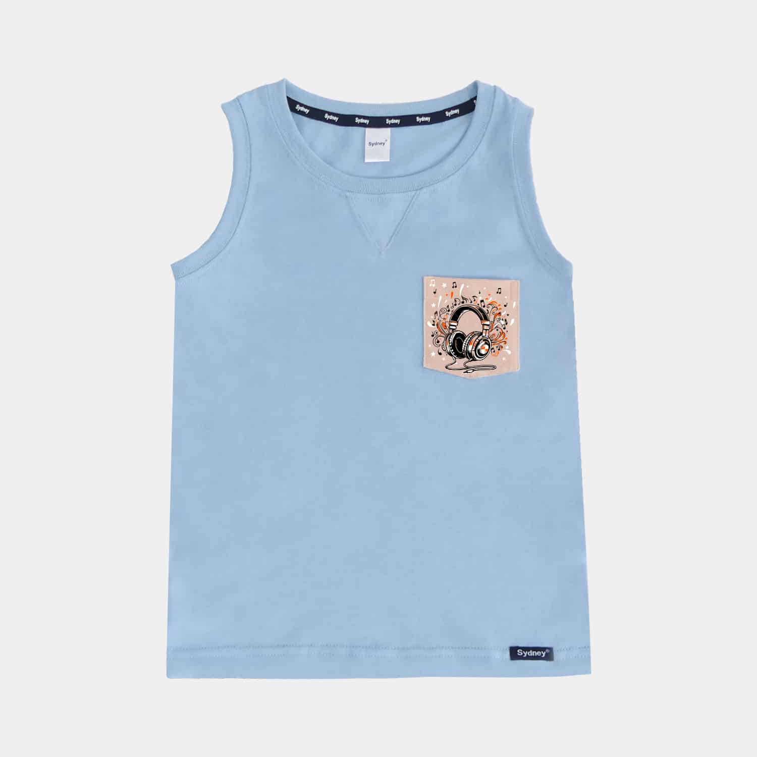 Polo Estampado sin Mangas C/Bolsillo para Niños