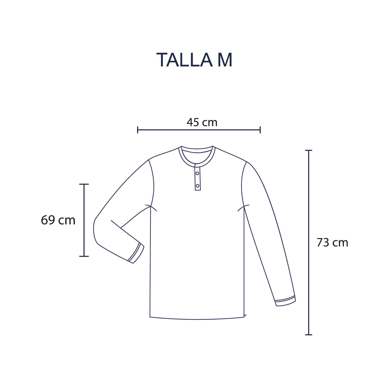 Polo Manga Larga F/T para Hombre