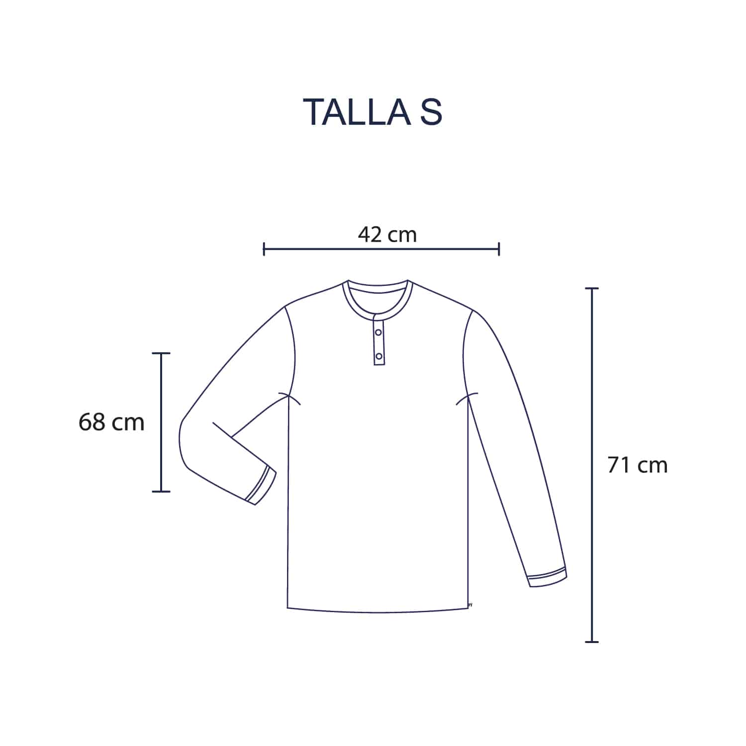 Polo Manga Larga F/T para Hombre