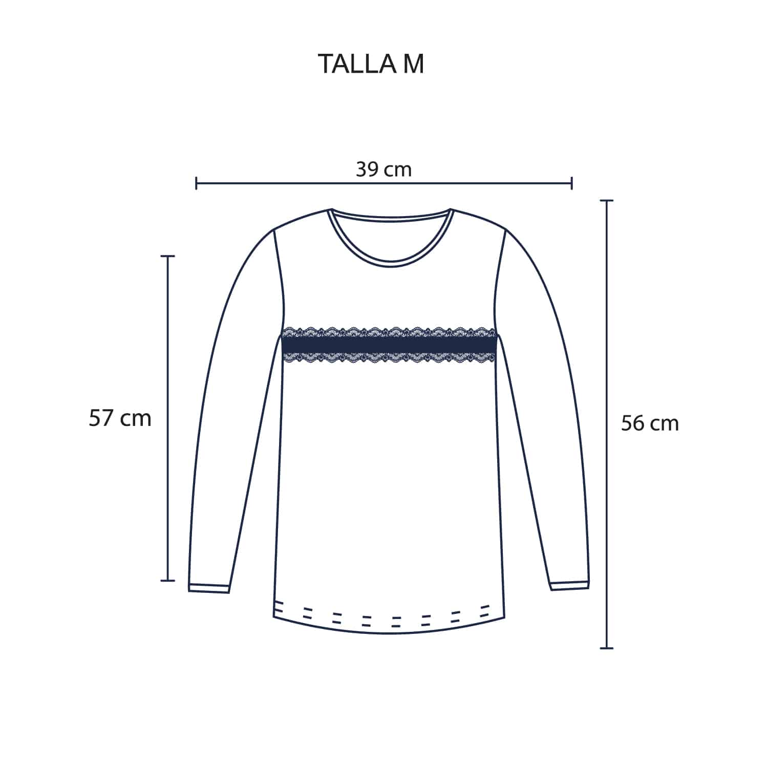 Polo Manga Larga F/T para Dama