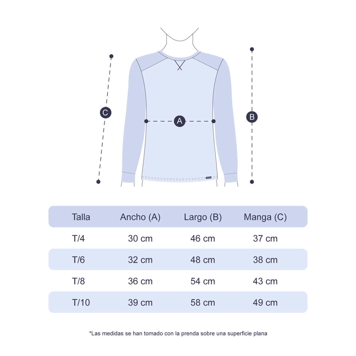 Polo Manga Larga de Invierno para Niñas