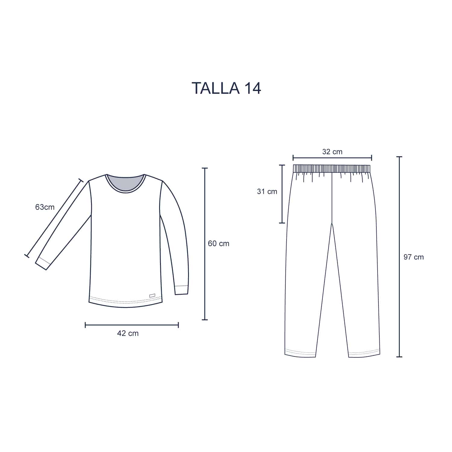 Conjunto Manga Larga de Invierno para Varón