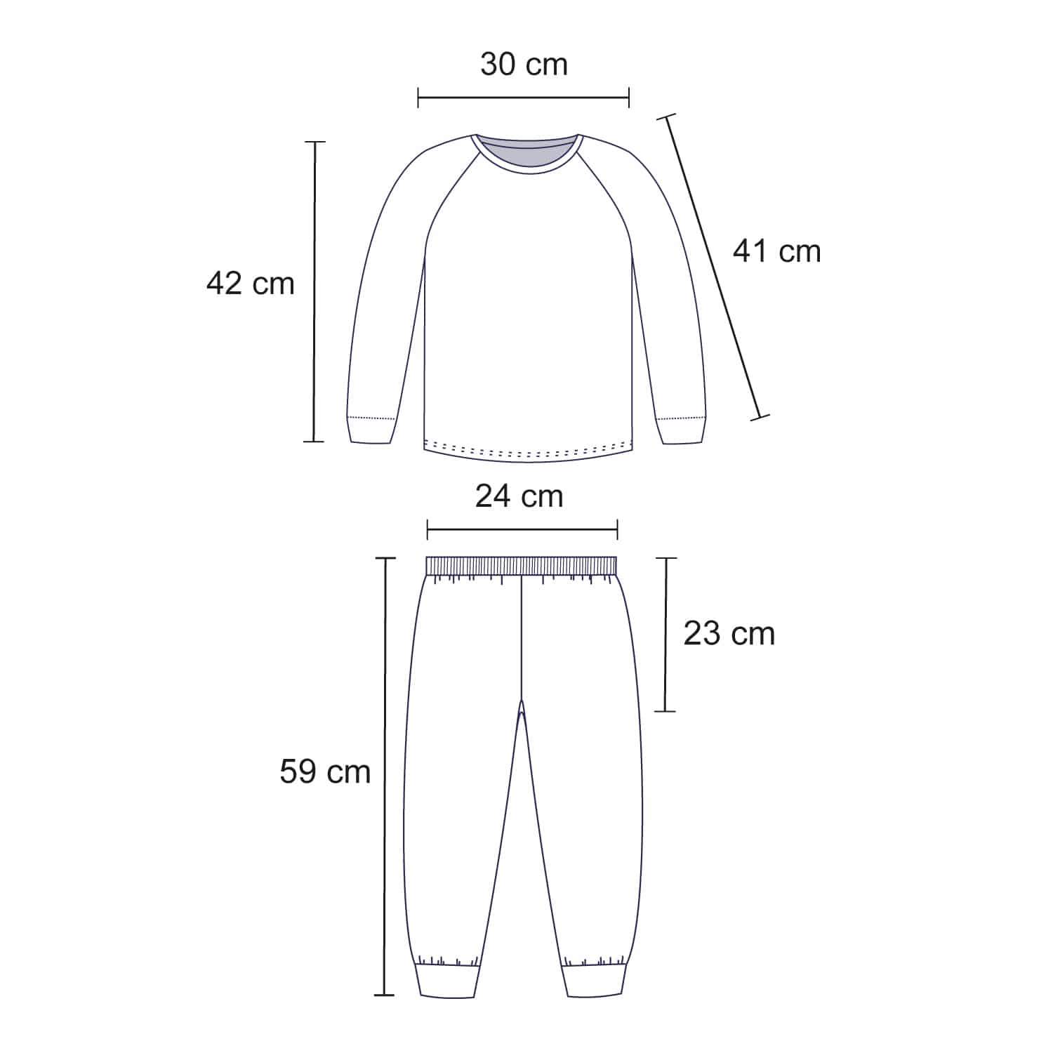 Conjunto Manga Larga de Invierno para Niñas