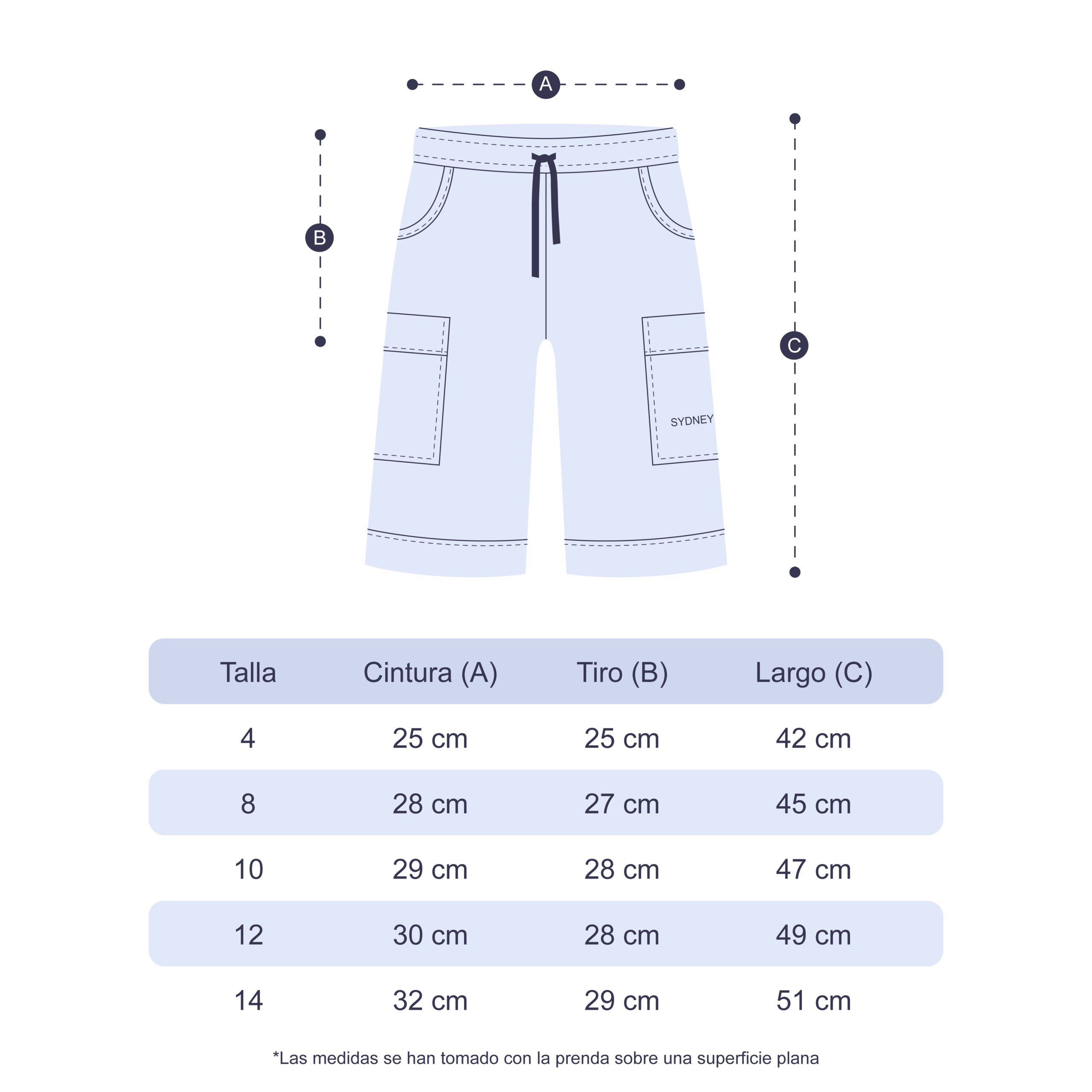 Short Cargo para Niños