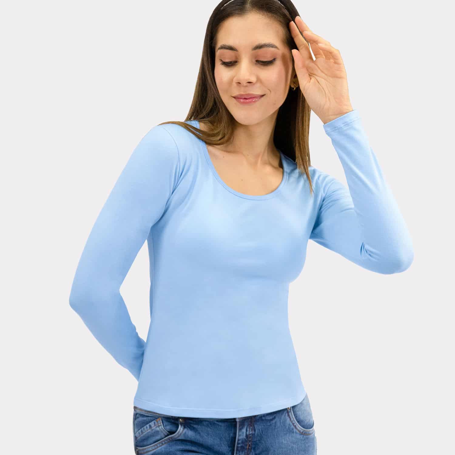 Polo Manga Larga para Dama Algodón Pima