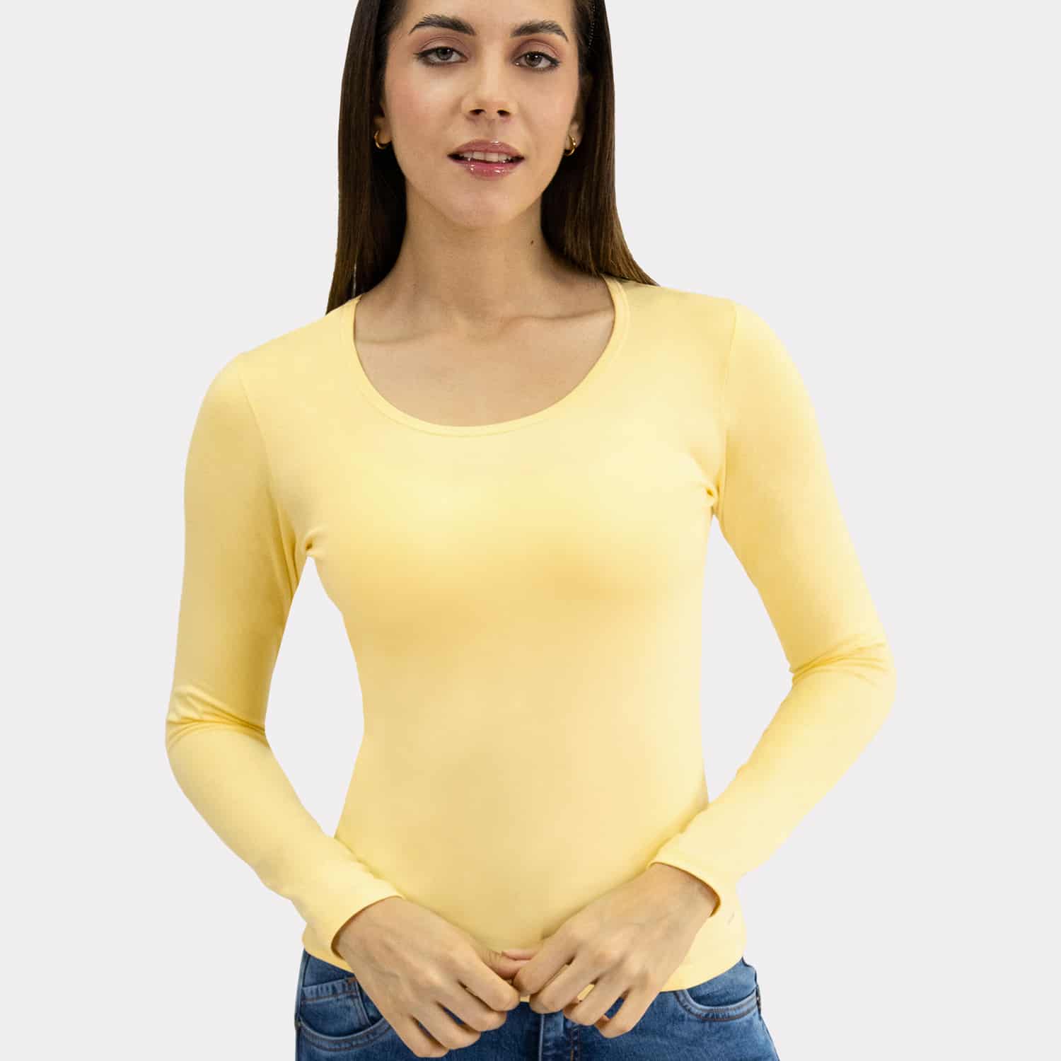 Polo Manga Larga para Dama Algodón Pima