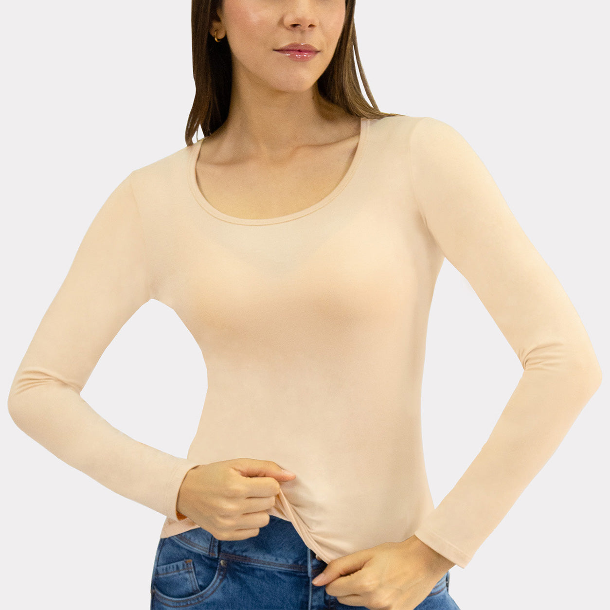 Polo Manga Larga para Dama Algodón Pima