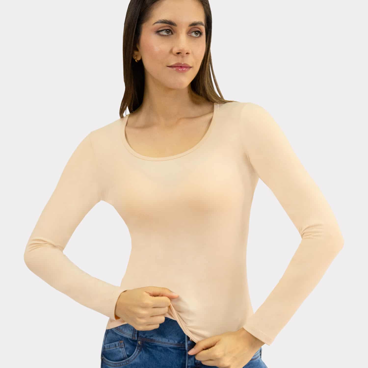 Polo Manga Larga para Dama Algodón Pima