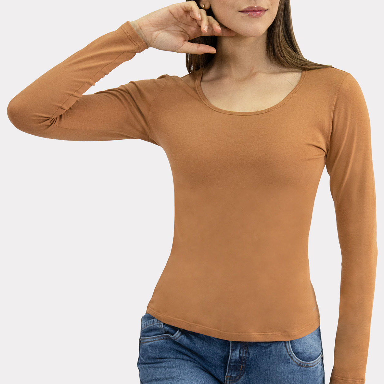 Polo Manga Larga para Dama Algodón Pima
