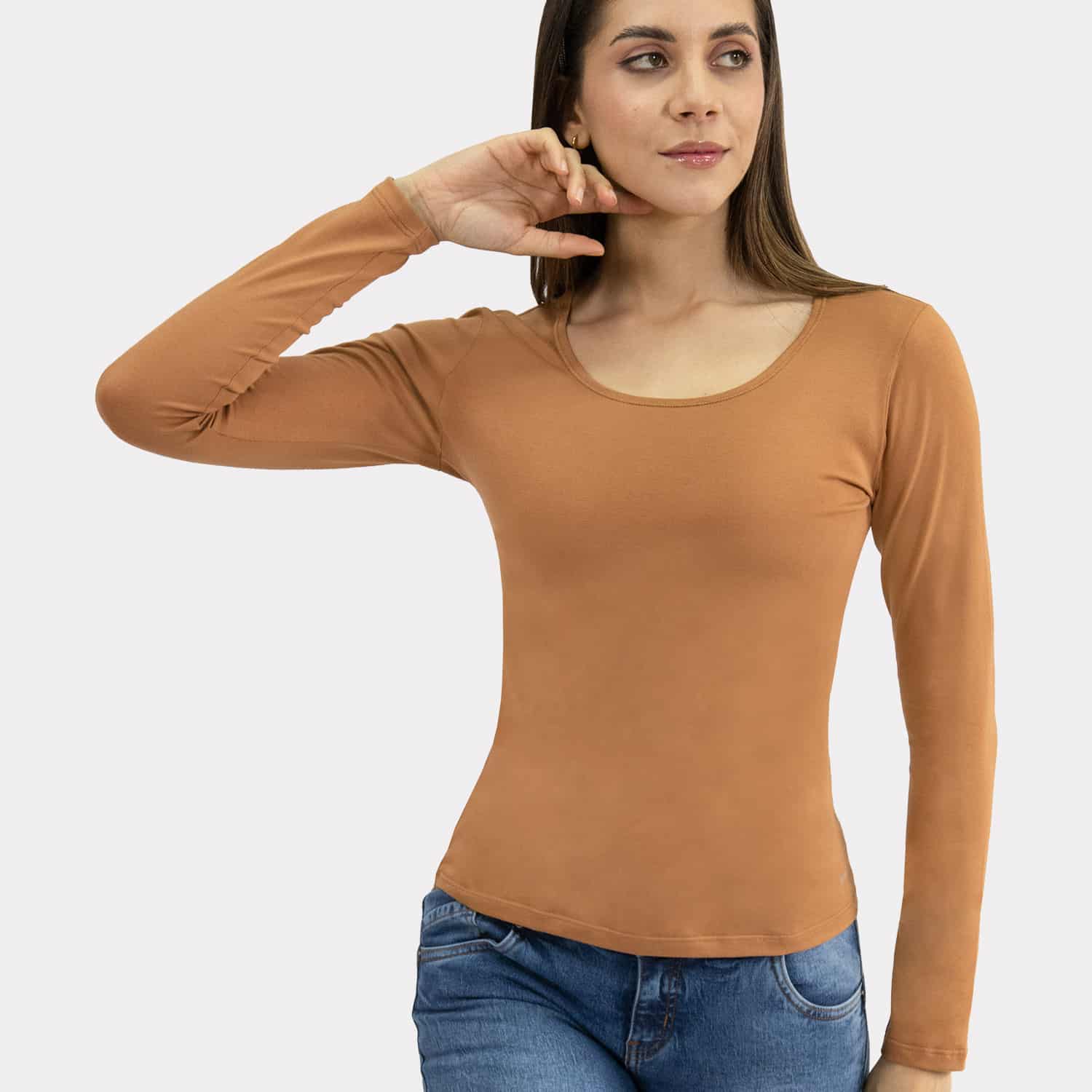 Polo Manga Larga para Dama Algodón Pima