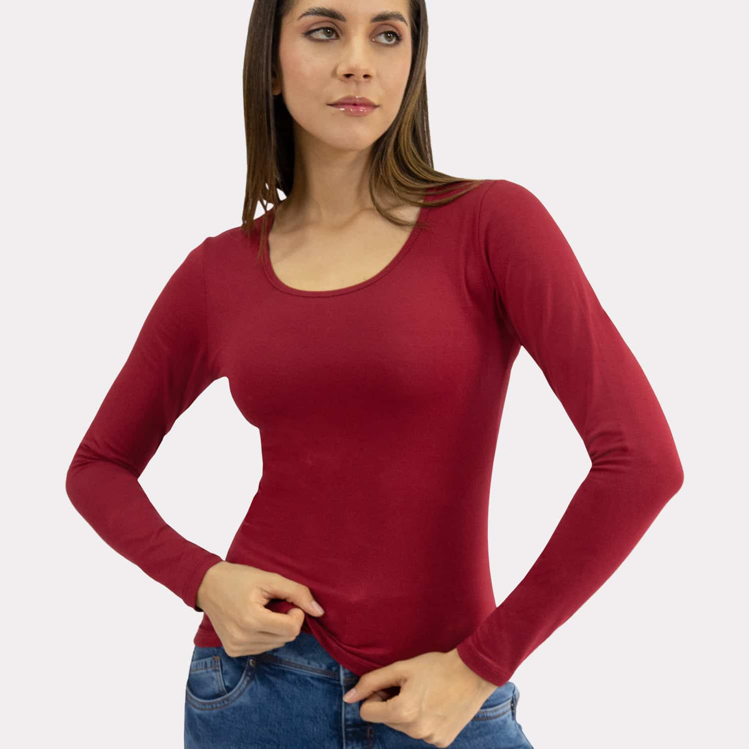 Polo Manga Larga para Dama Algodón Pima