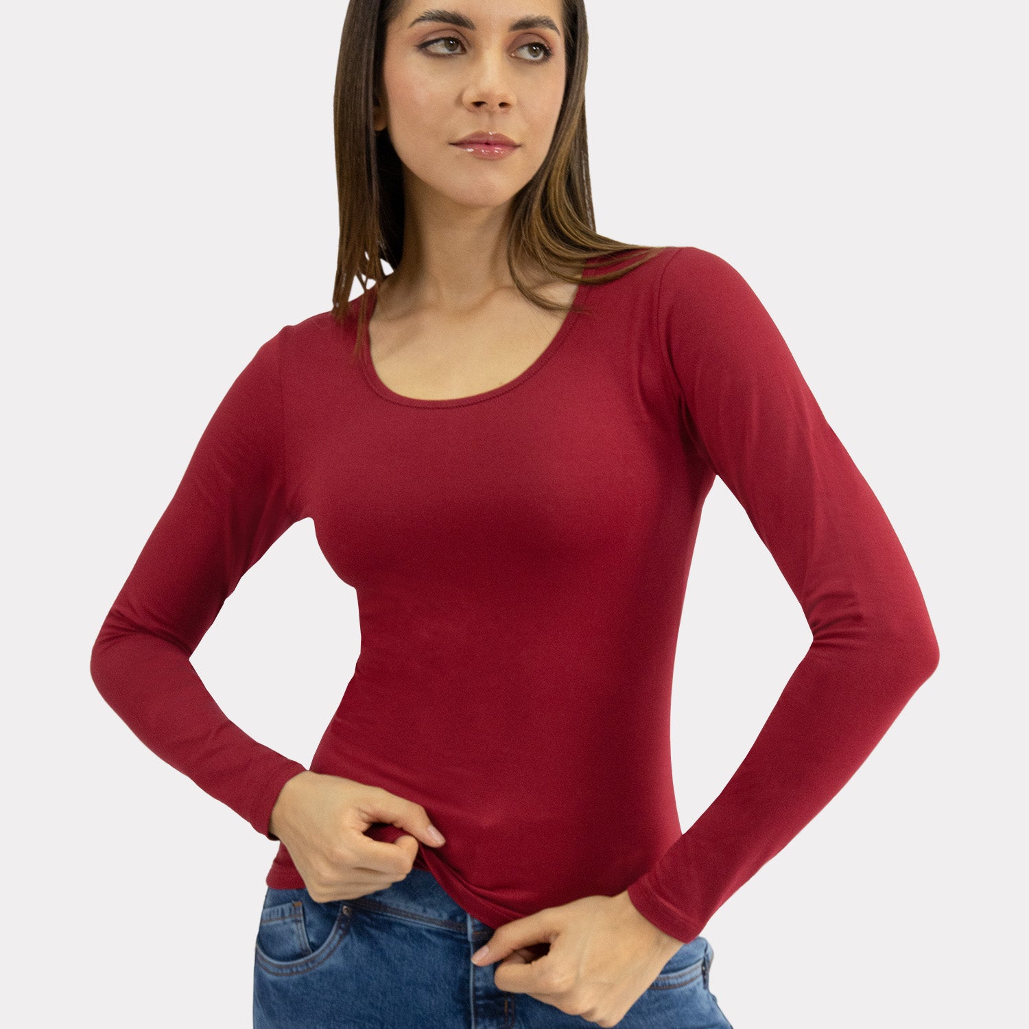 Polo Manga Larga para Dama Algodón Pima