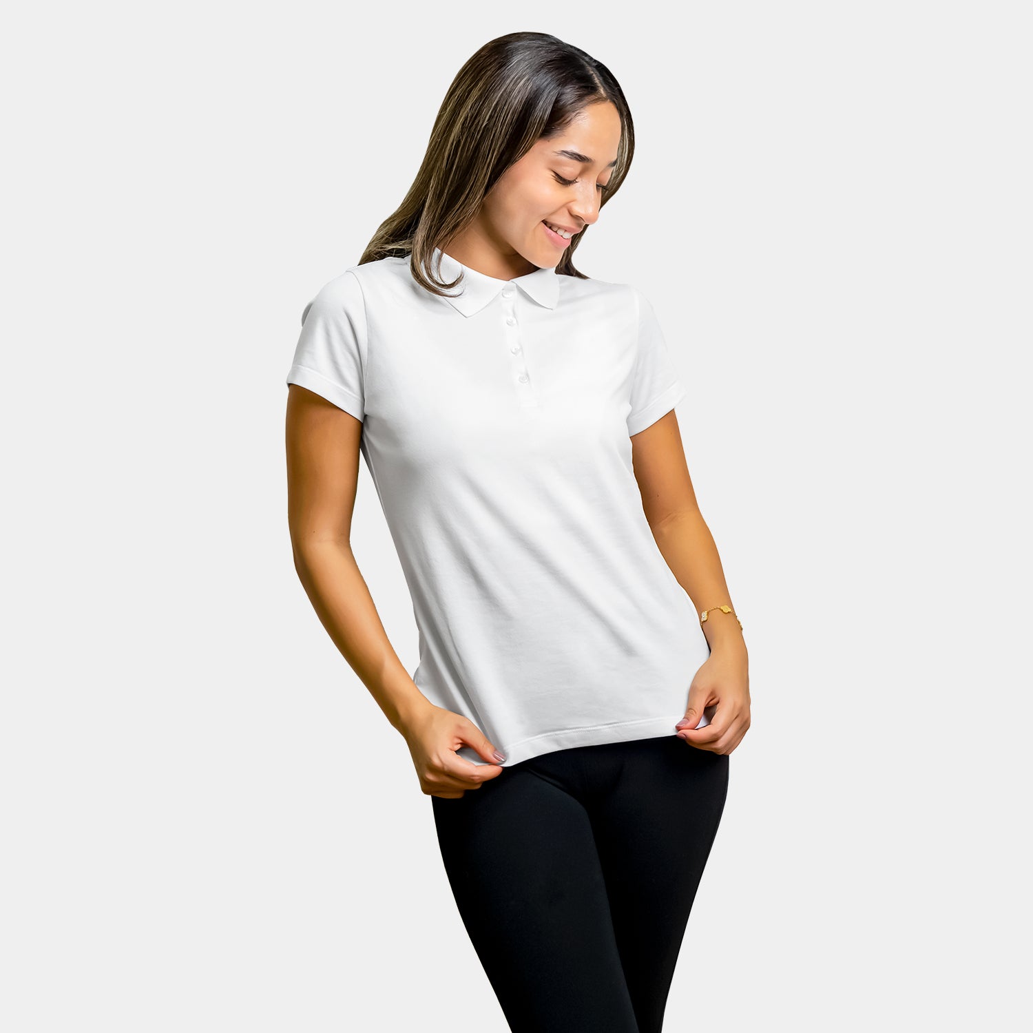 Polo Camisero con Botones para Dama - Colección Pima