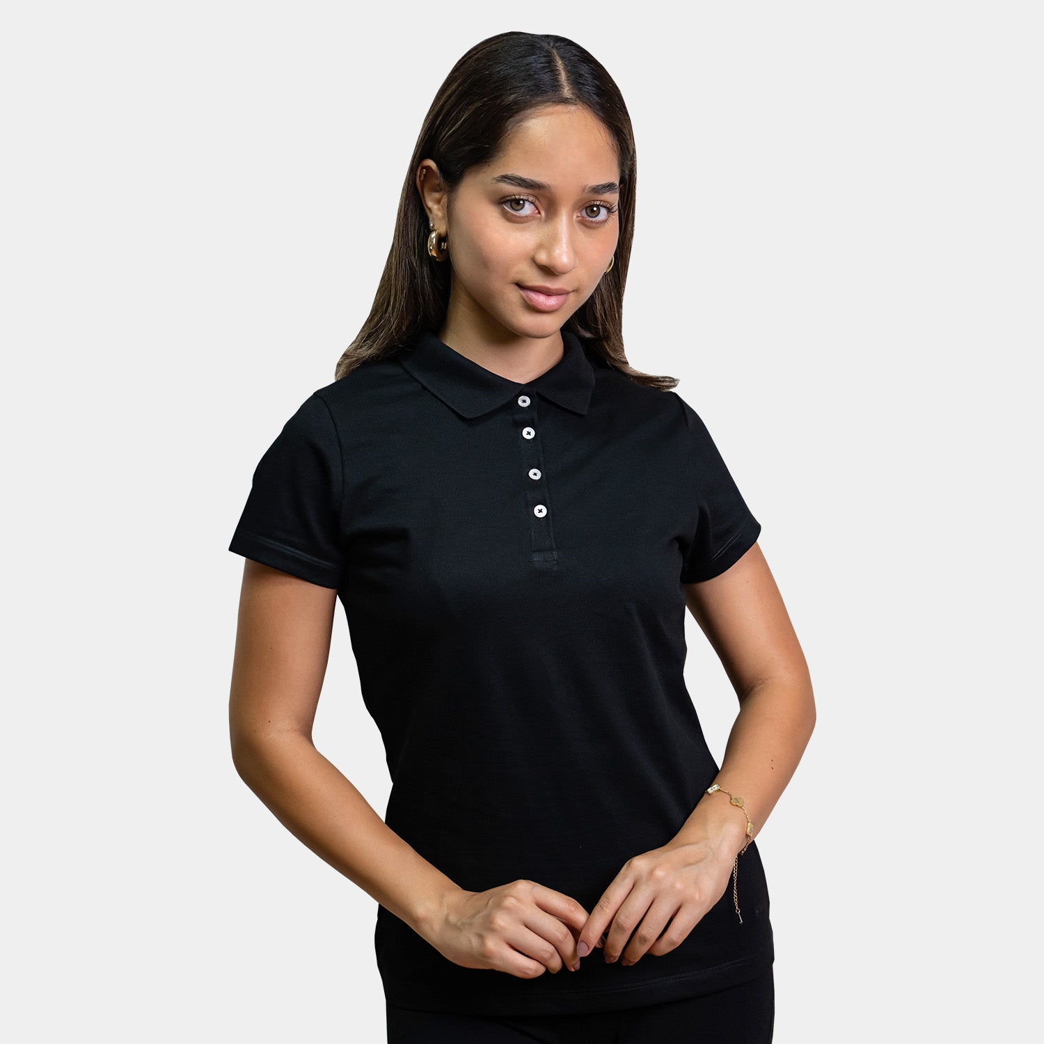 Polo Camisero con Botones para Dama - Colección Pima