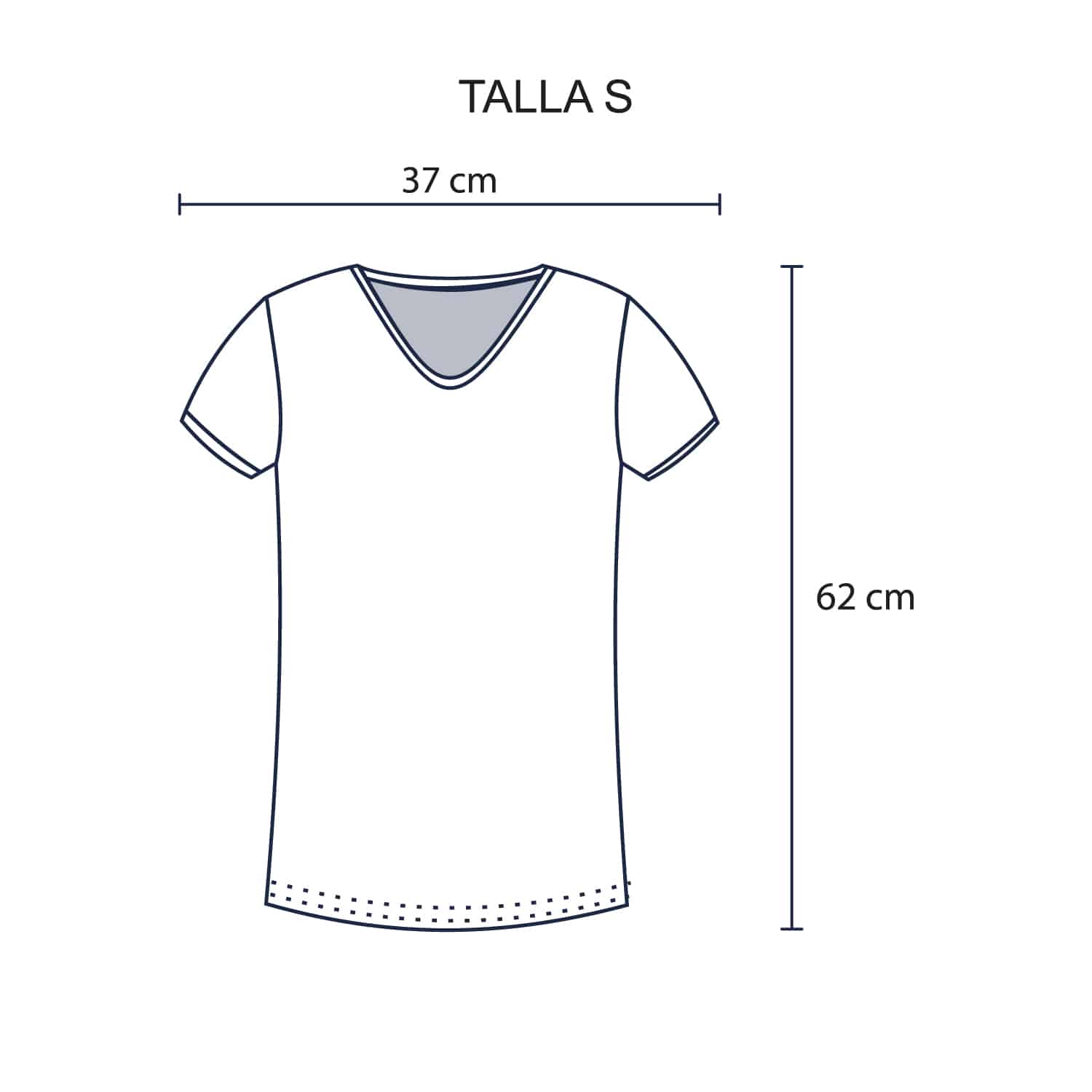 Polo Cuello V para Dama.
