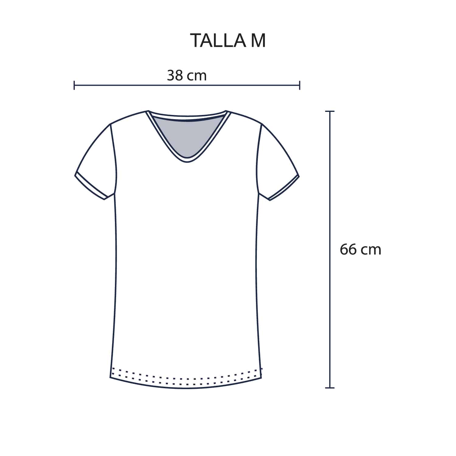Polo Cuello V para Dama.