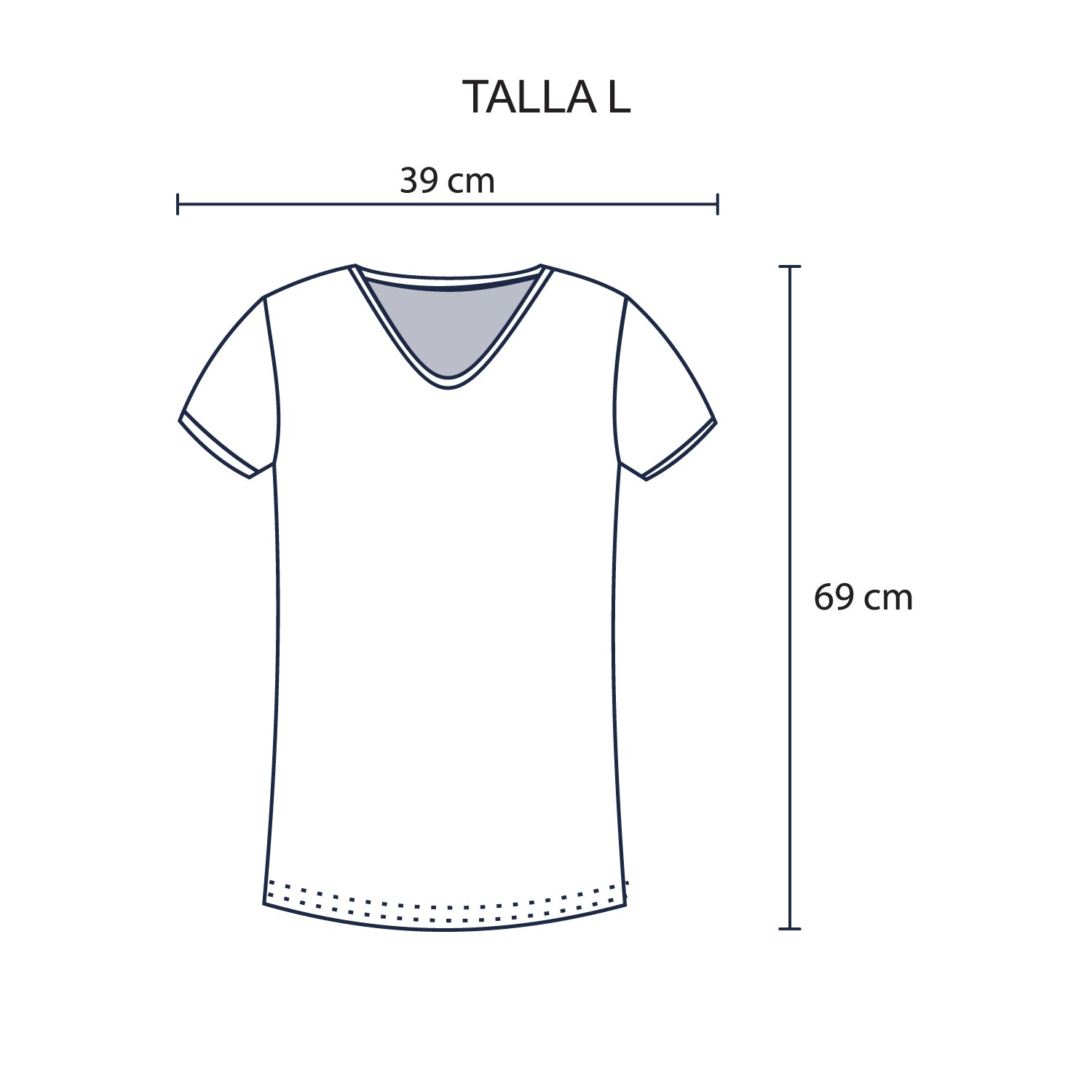 Polo Cuello V para Hombre.