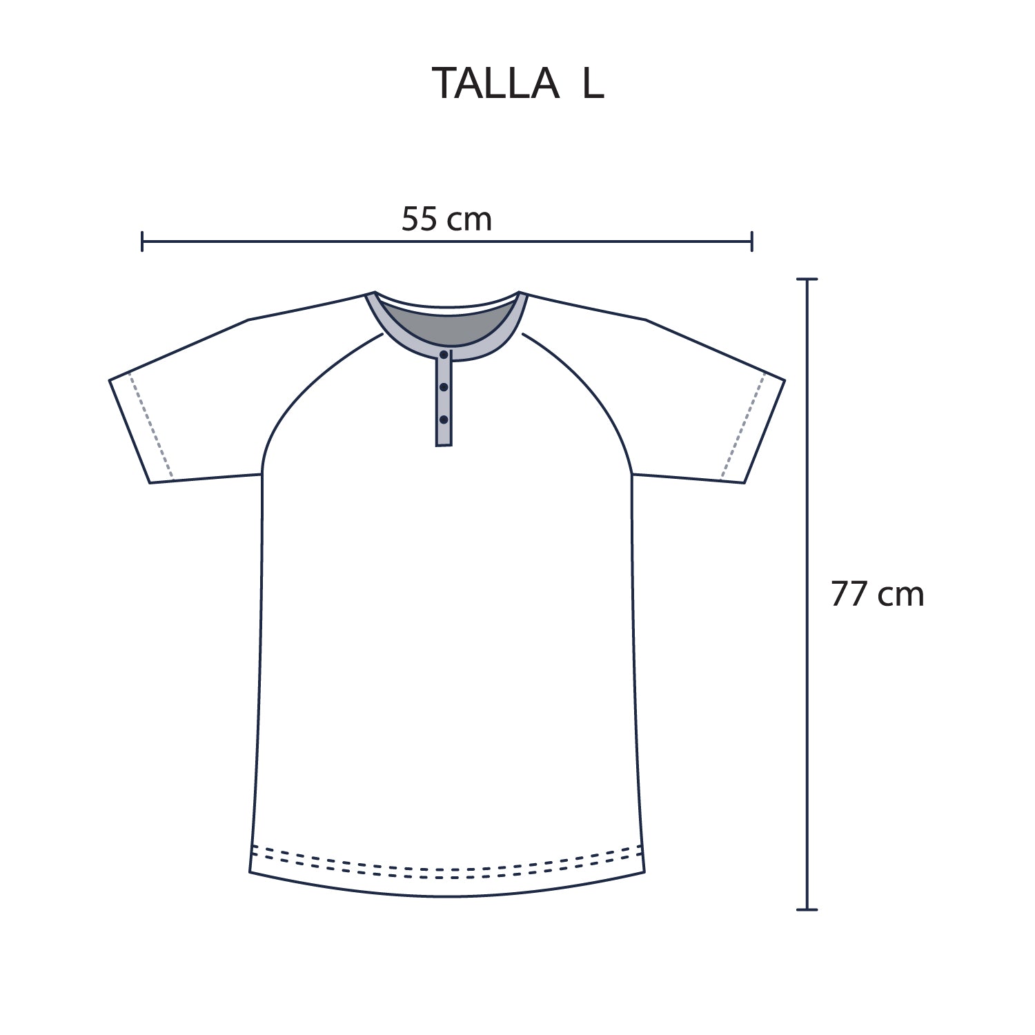 Polo Henley  para Hombre