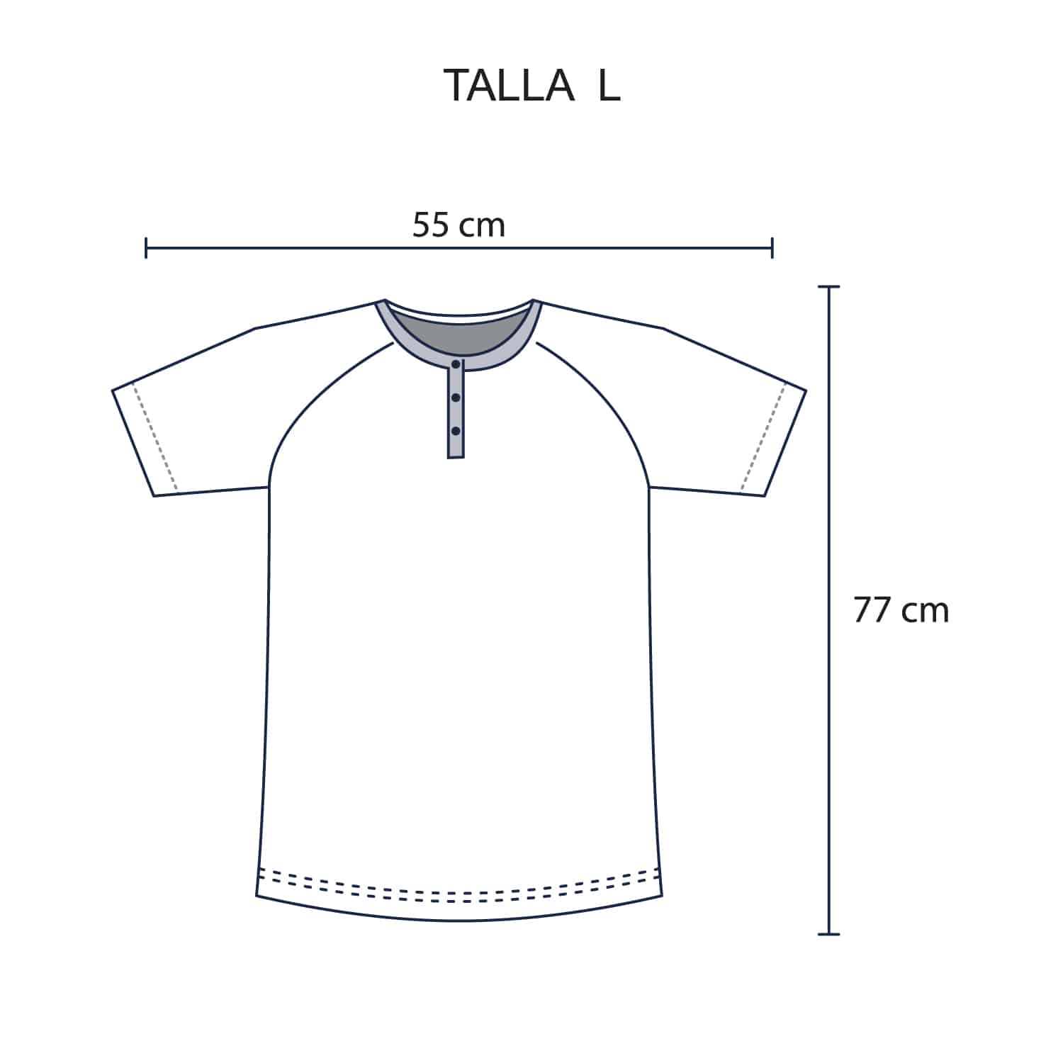 Polo Henley  para Hombre