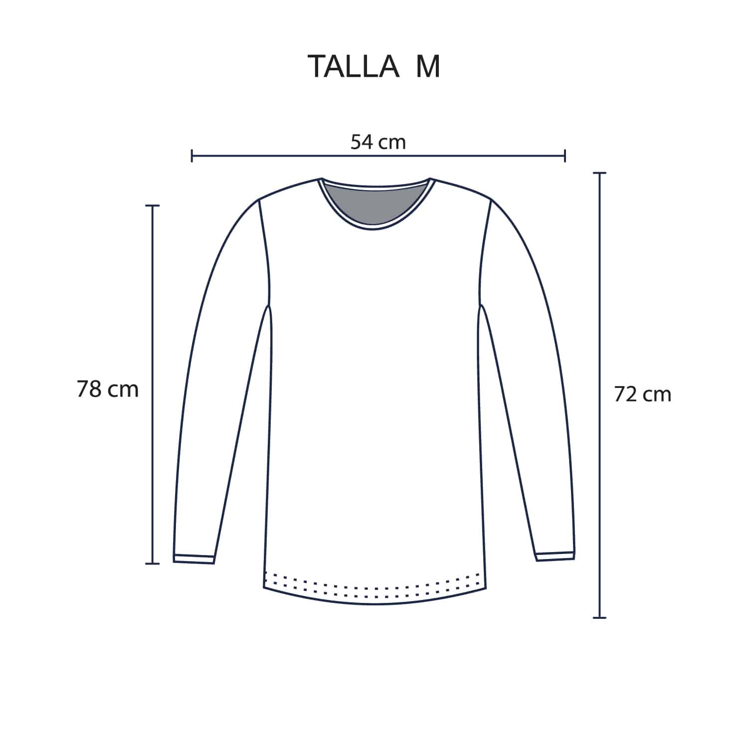 Polo Manga Larga Jeans para Hombre