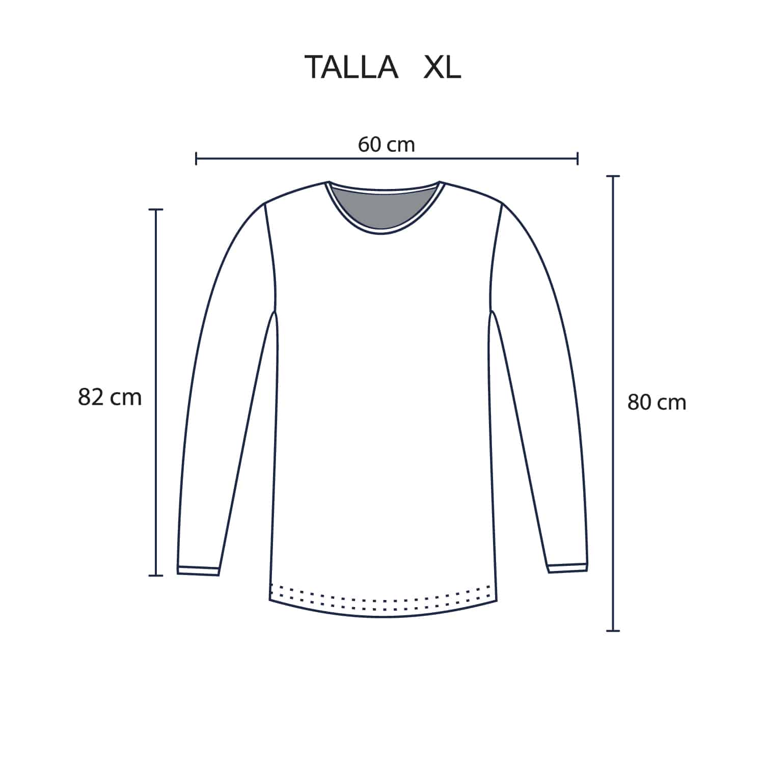 Polo Manga Larga Jeans para Hombre