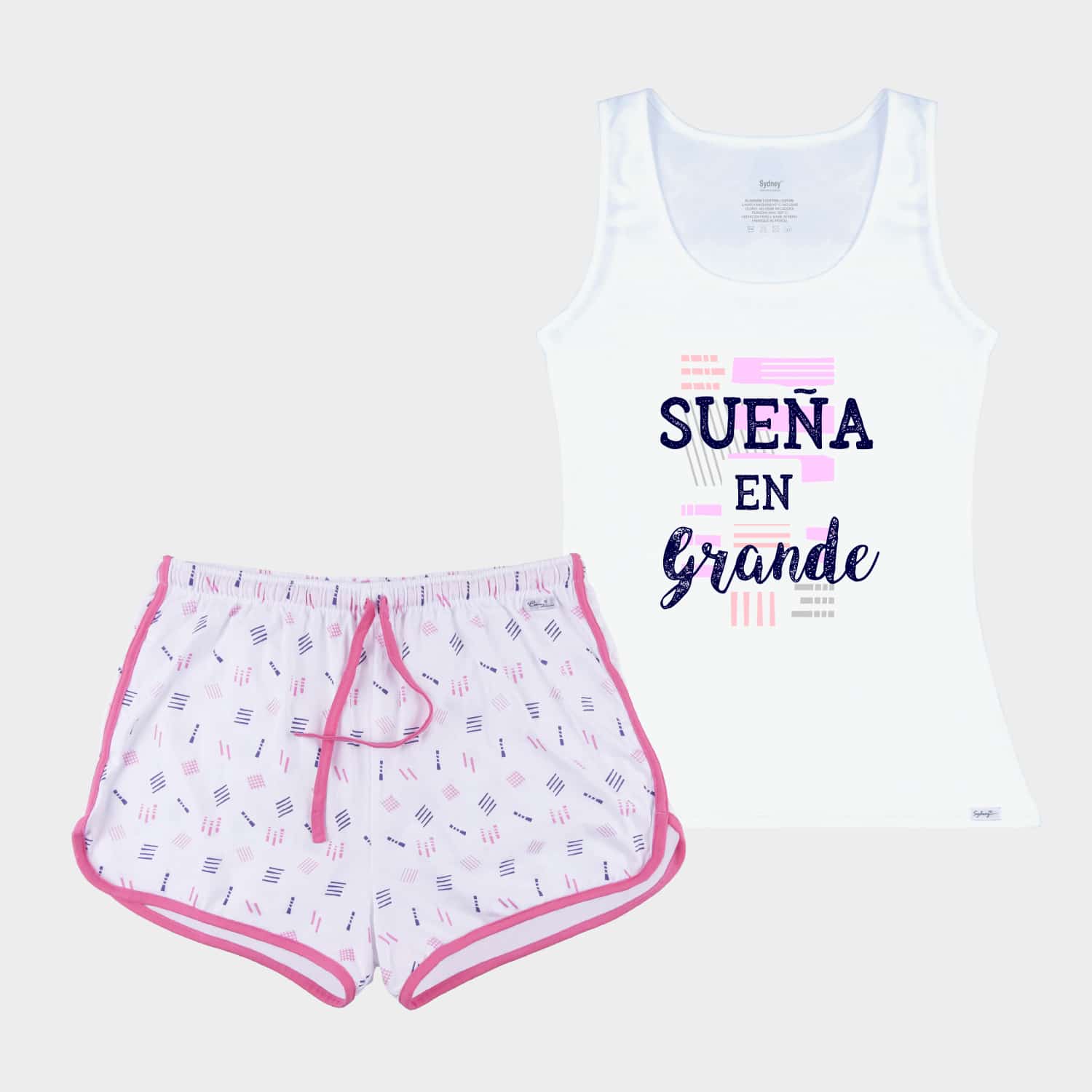Pijama Corto Estampado para Mujer