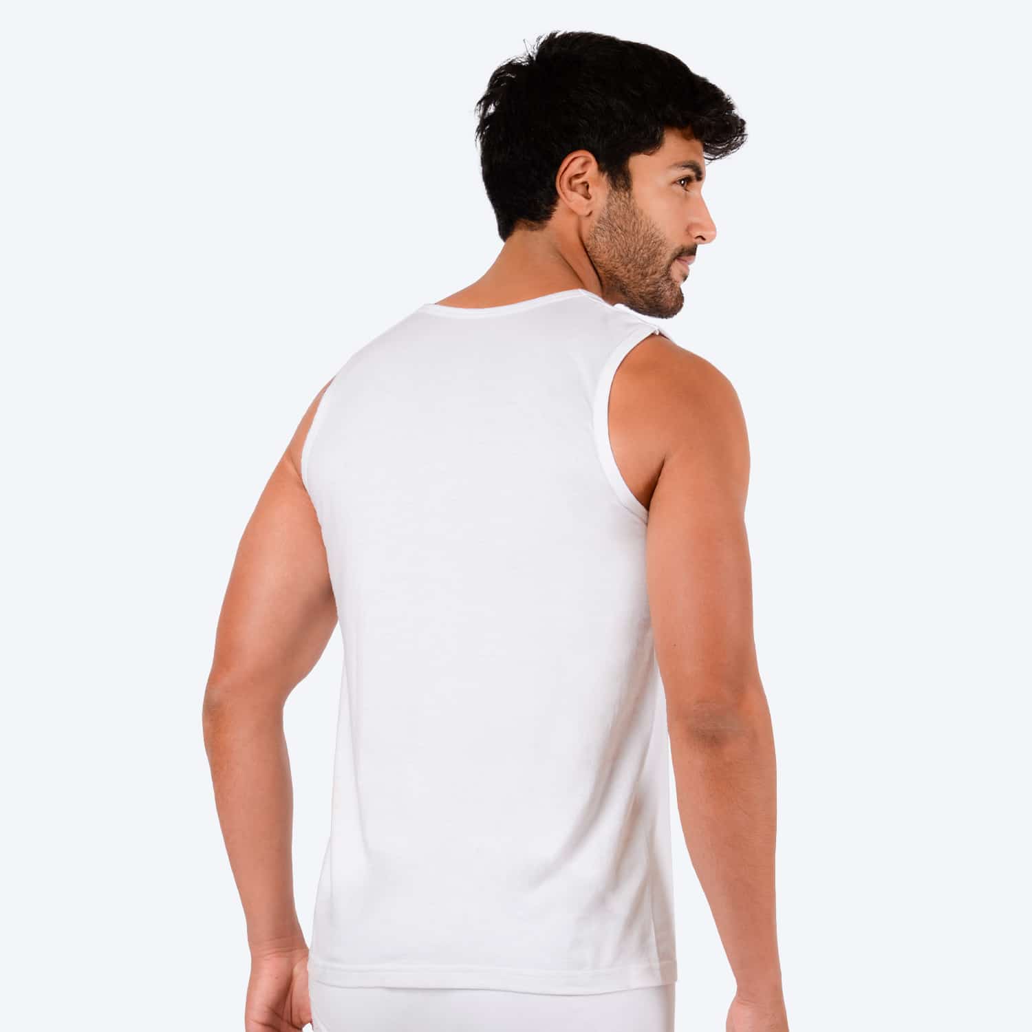 Polo Cuello V para Hombre sin Manga