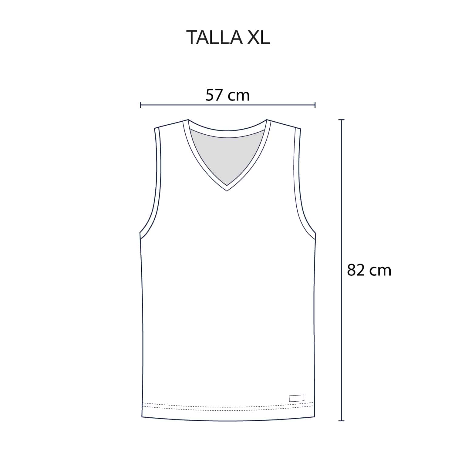 Polo Cuello V para Hombre sin Manga