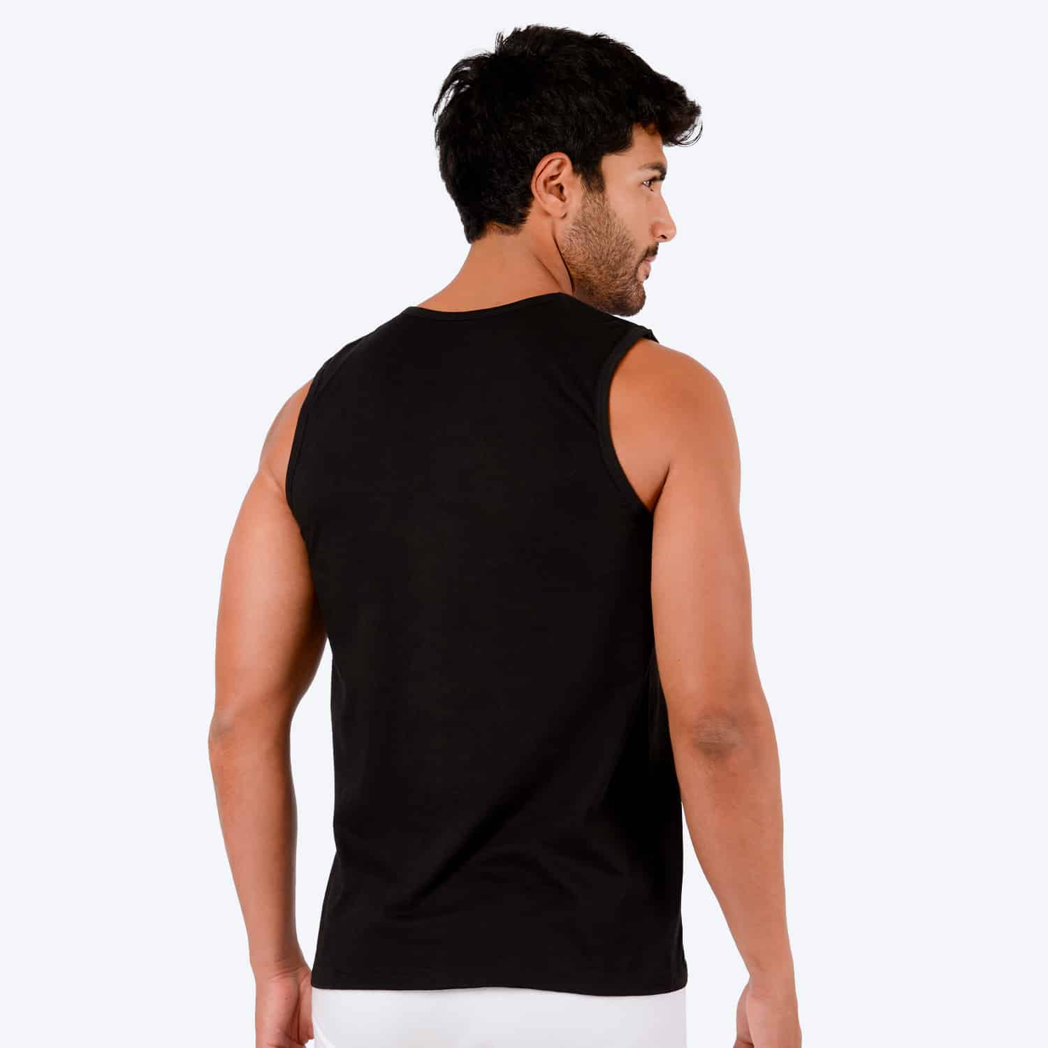 Polo Cuello V para Hombre sin Manga