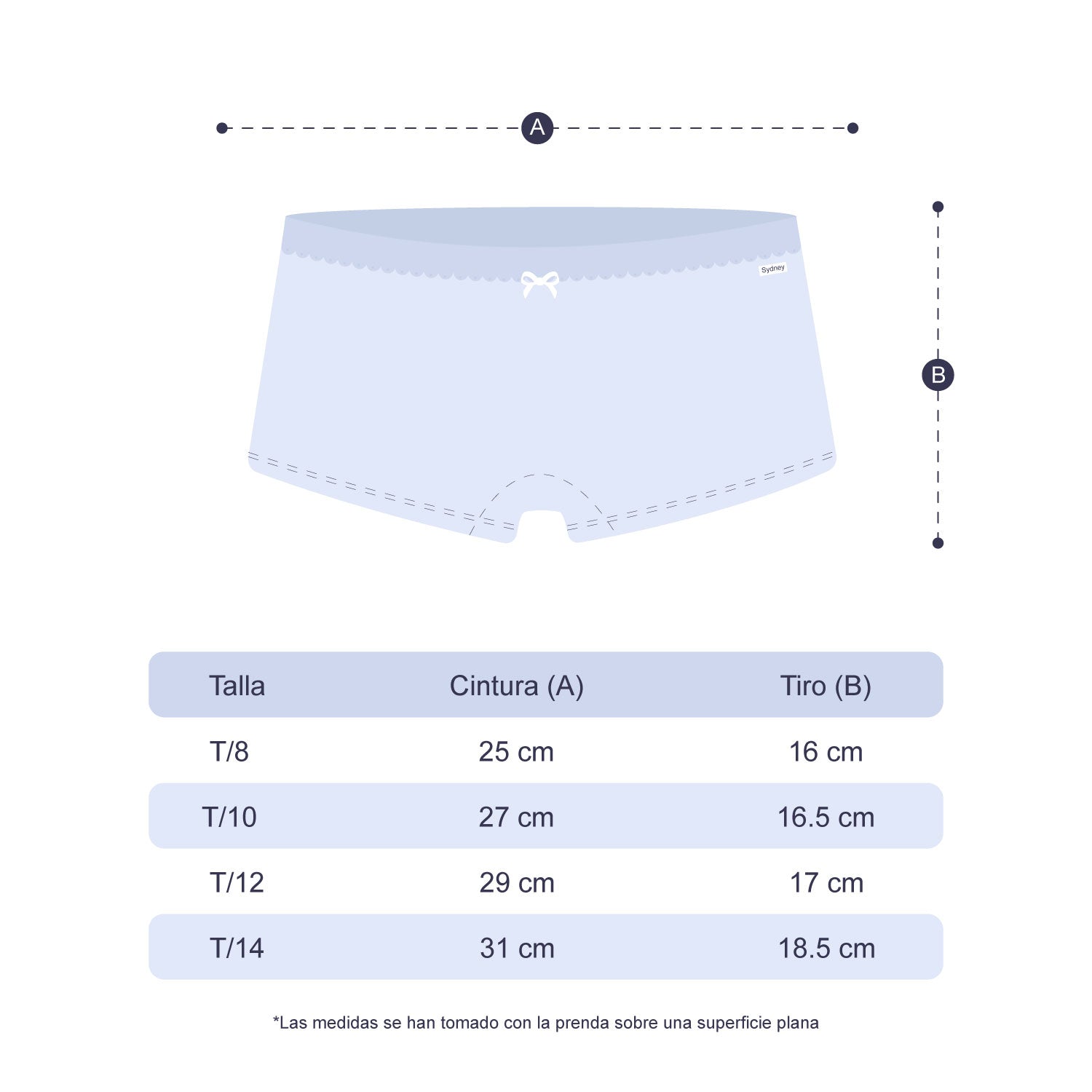 Boxer para Niñas Licrado - Pack x3