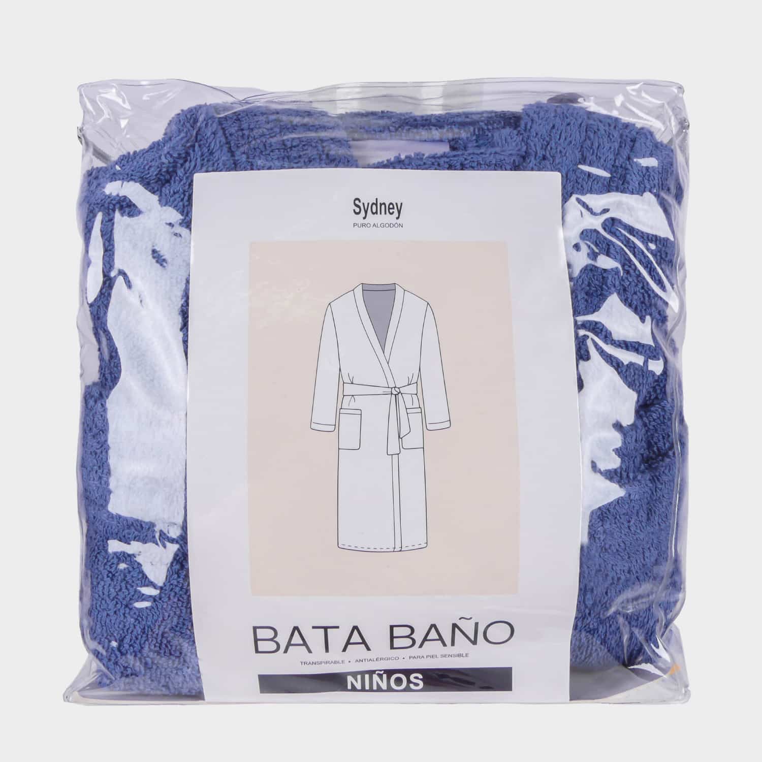 Bata de Baño Unisex para Niños - Algodón Felpa