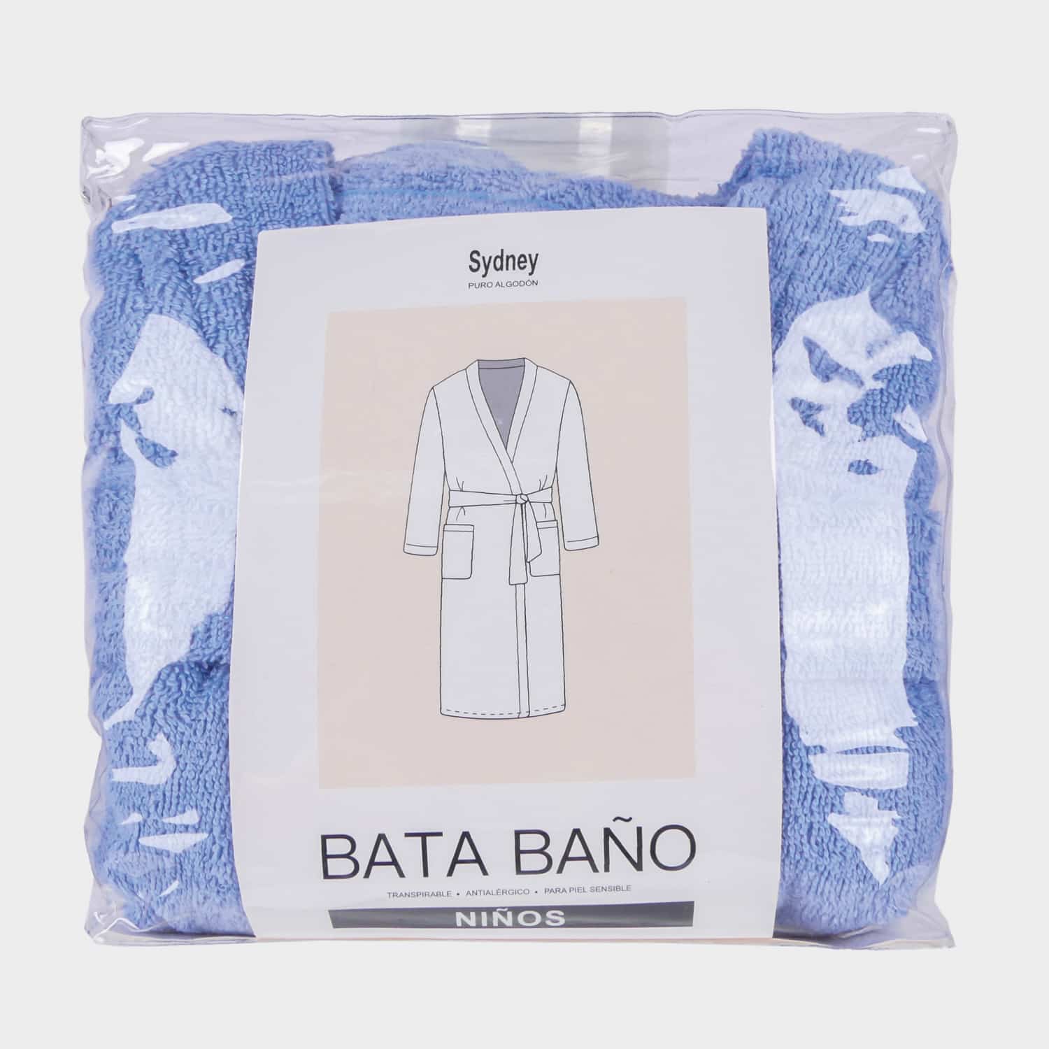 Bata de Baño Unisex para Niños - Algodón Felpa