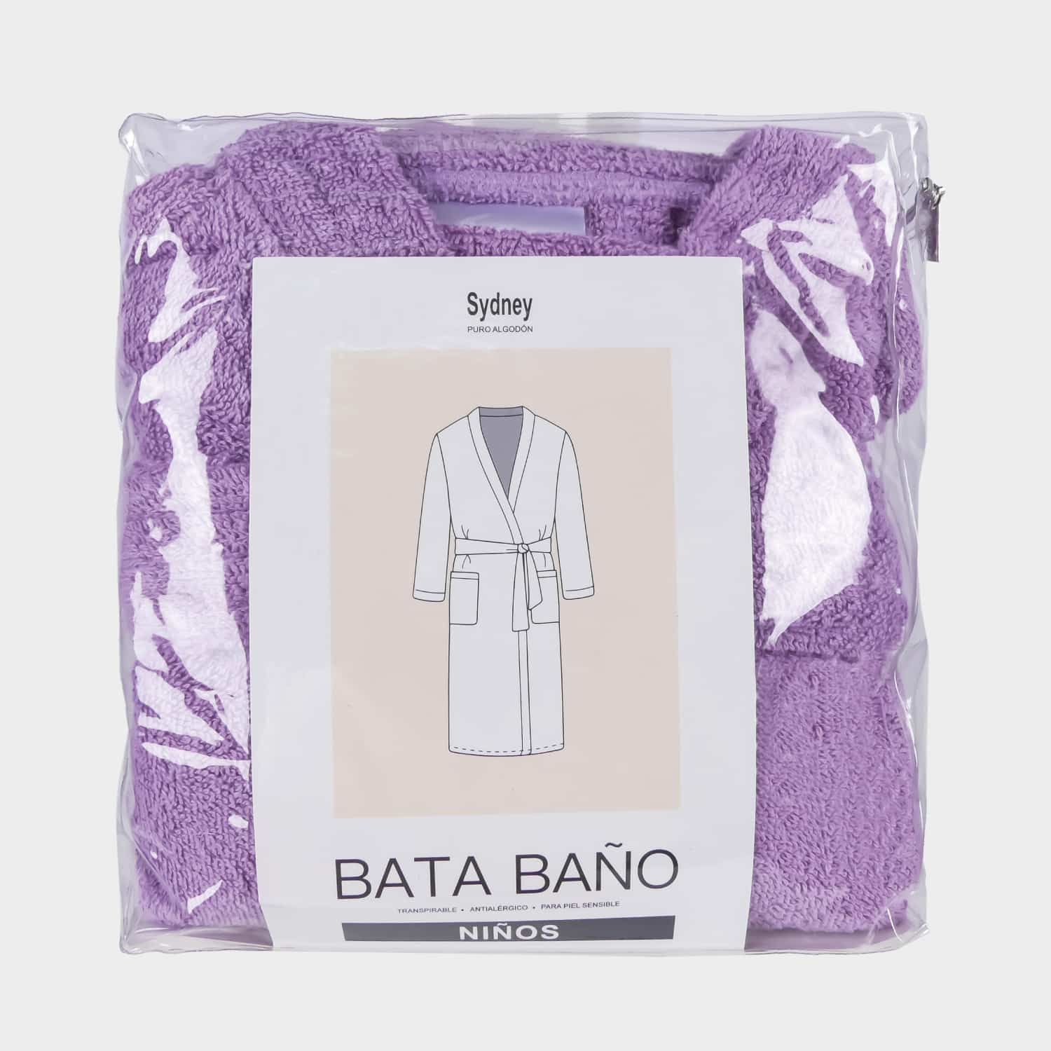 Bata de Baño Unisex para Niños - Algodón Felpa