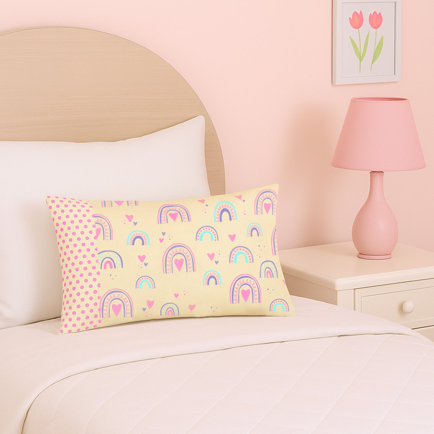 Almohada Cuna + Funda Antiácaros y Antialérgico 29x44