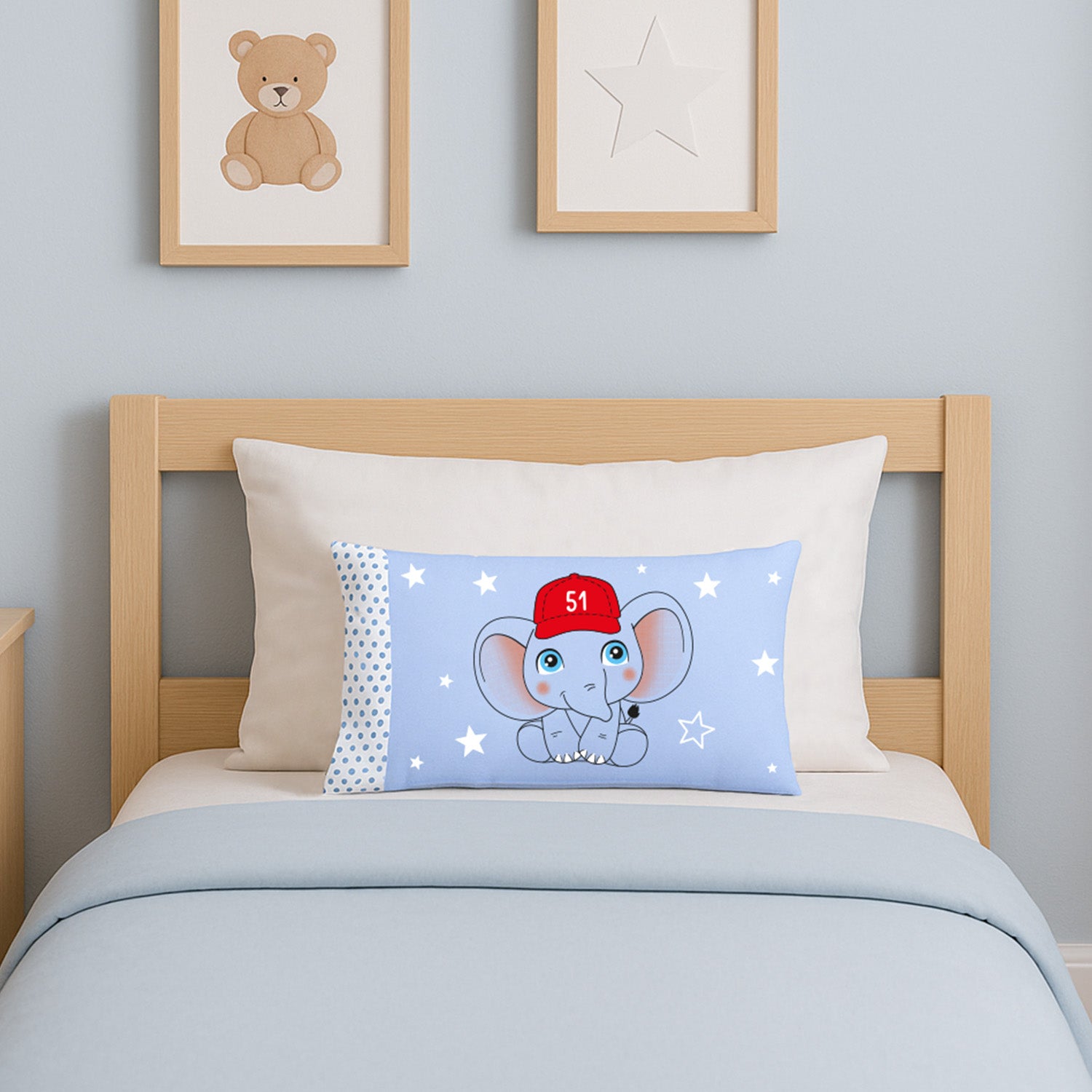 Almohada Cuna + Funda Antiácaros y Antialérgico 29x44