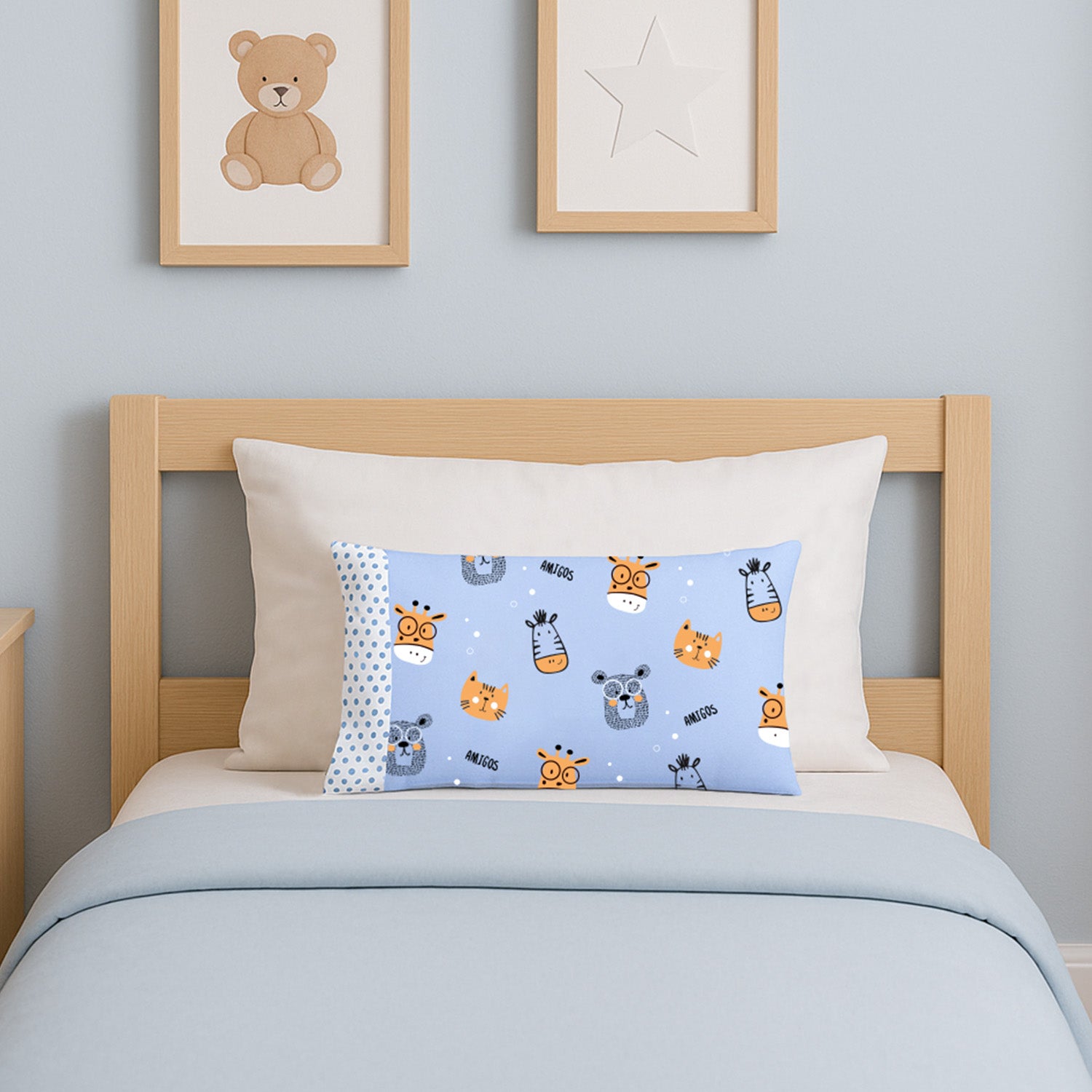 Almohada Cuna + Funda Antiácaros y Antialérgico 29x44