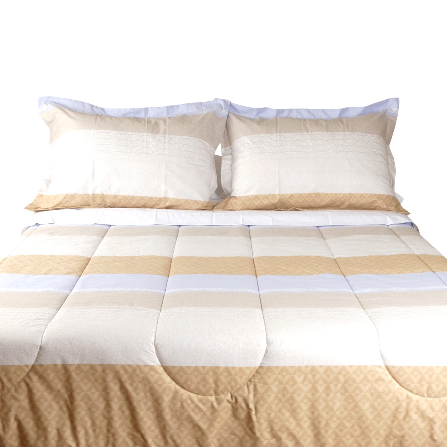 Edredón Antialérgico Rayas Beige