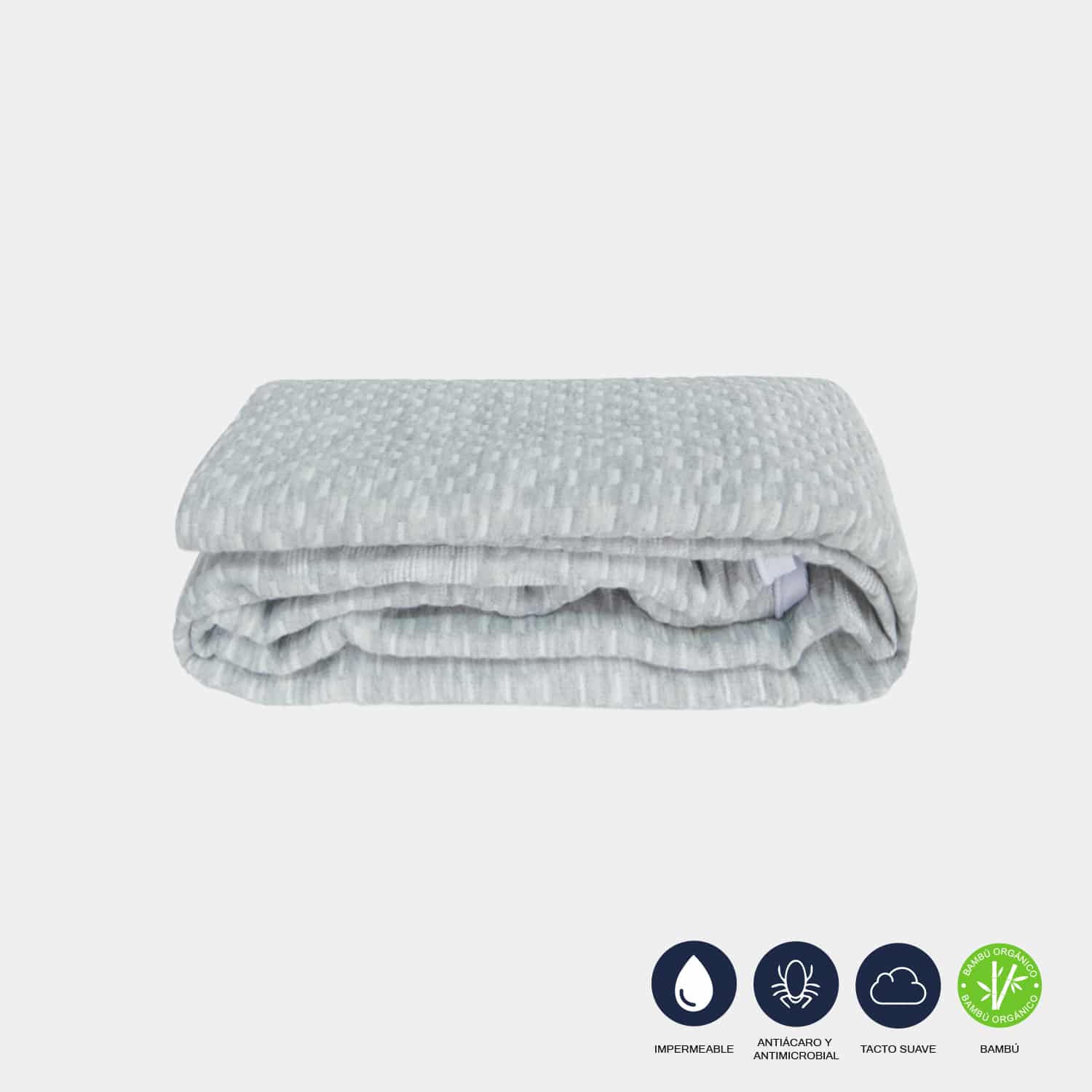 Protector de Almohada Antiácaros Impermeable de Bambú