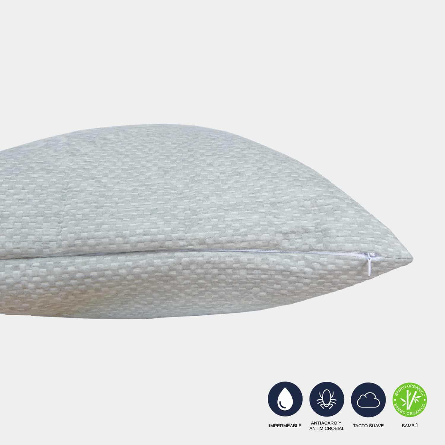 Protector de Almohada Antiácaros Impermeable de Bambú