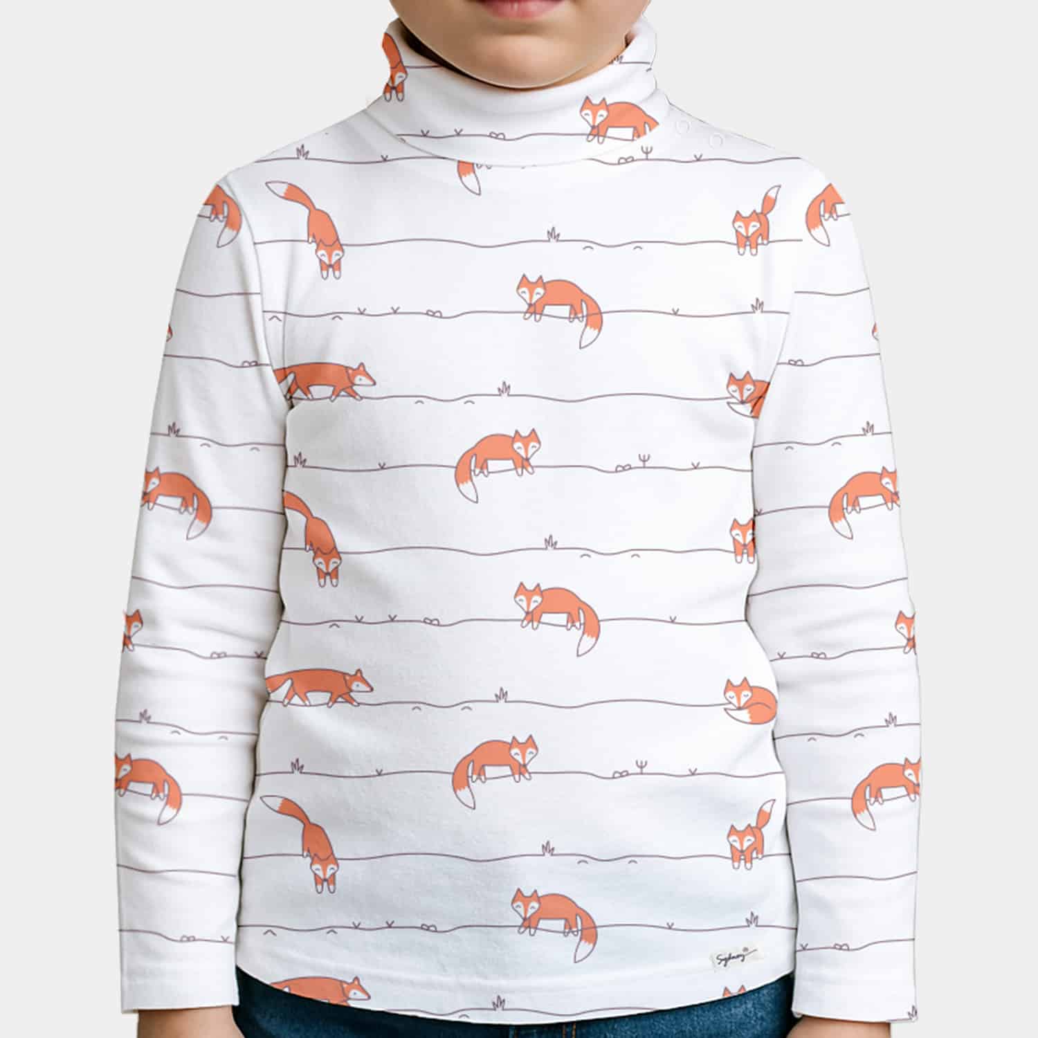 Cafarena Manga Larga  Estampado Unisex Talla 2